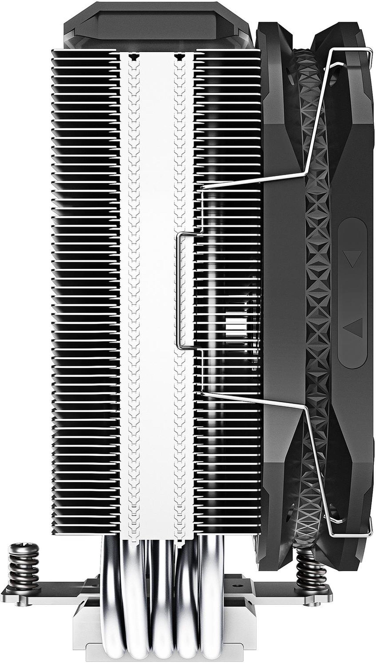 Alt view image 6 of 10 - DeepCool AS500 CPU Air Cooler, Universal RAM Height Compatibility, 140mm PWM Fan, A-RGB Top Cover, 5 heat pipe design for Intel Core/AMD Ryzen CPUs