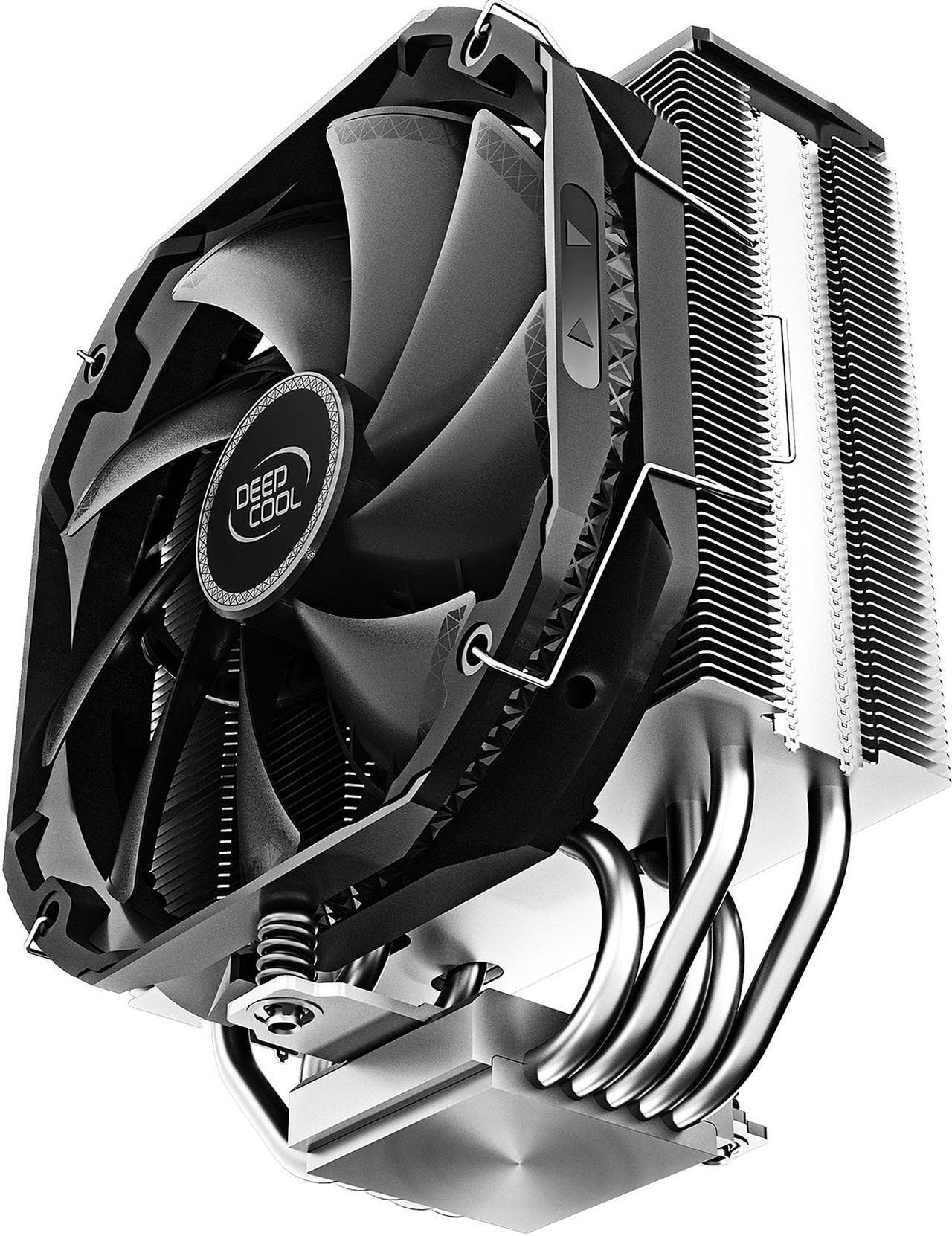 Alt view image 3 of 10 - DeepCool AS500 CPU Air Cooler, Universal RAM Height Compatibility, 140mm PWM Fan, A-RGB Top Cover, 5 heat pipe design for Intel Core/AMD Ryzen CPUs