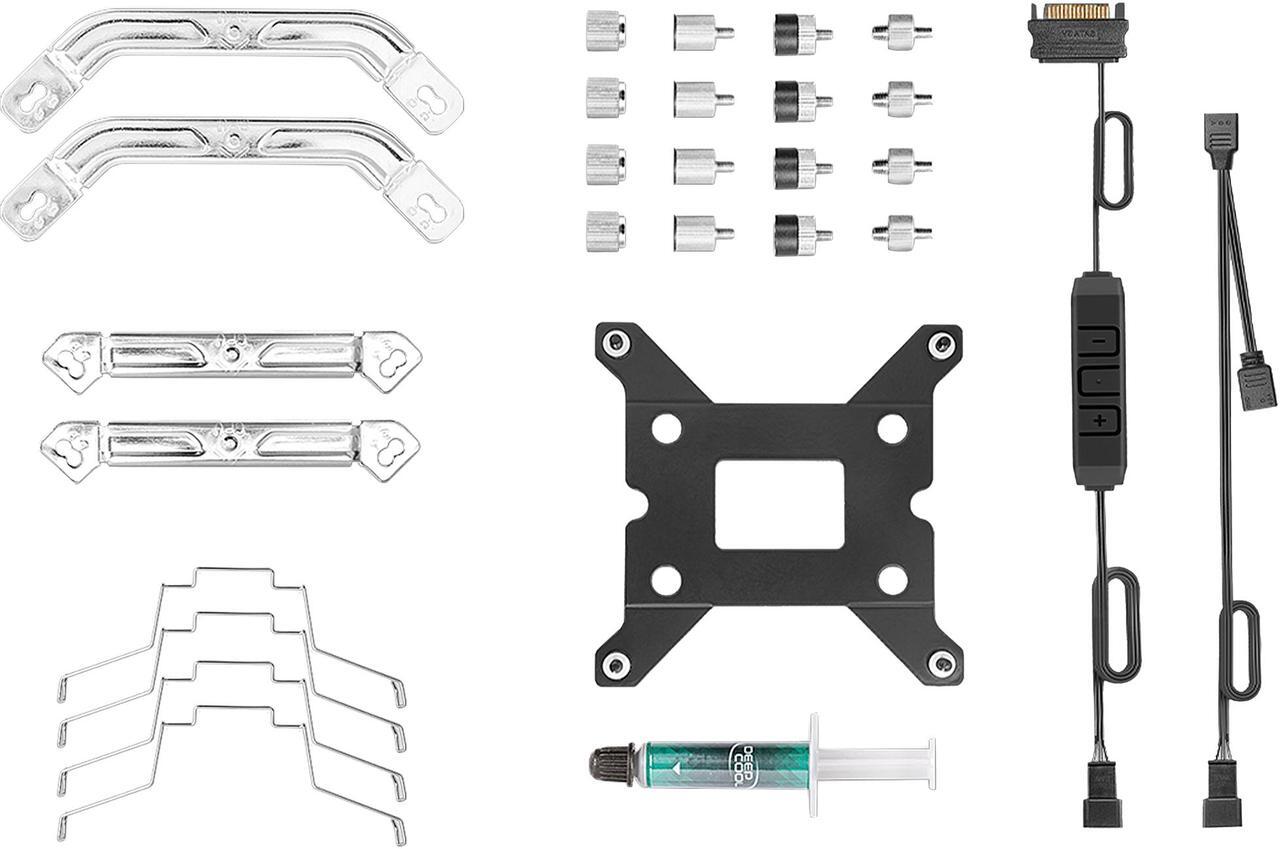 Alt view image 8 of 10 - DeepCool AS500 CPU Air Cooler, Universal RAM Height Compatibility, 140mm PWM Fan, A-RGB Top Cover, 5 heat pipe design for Intel Core/AMD Ryzen CPUs