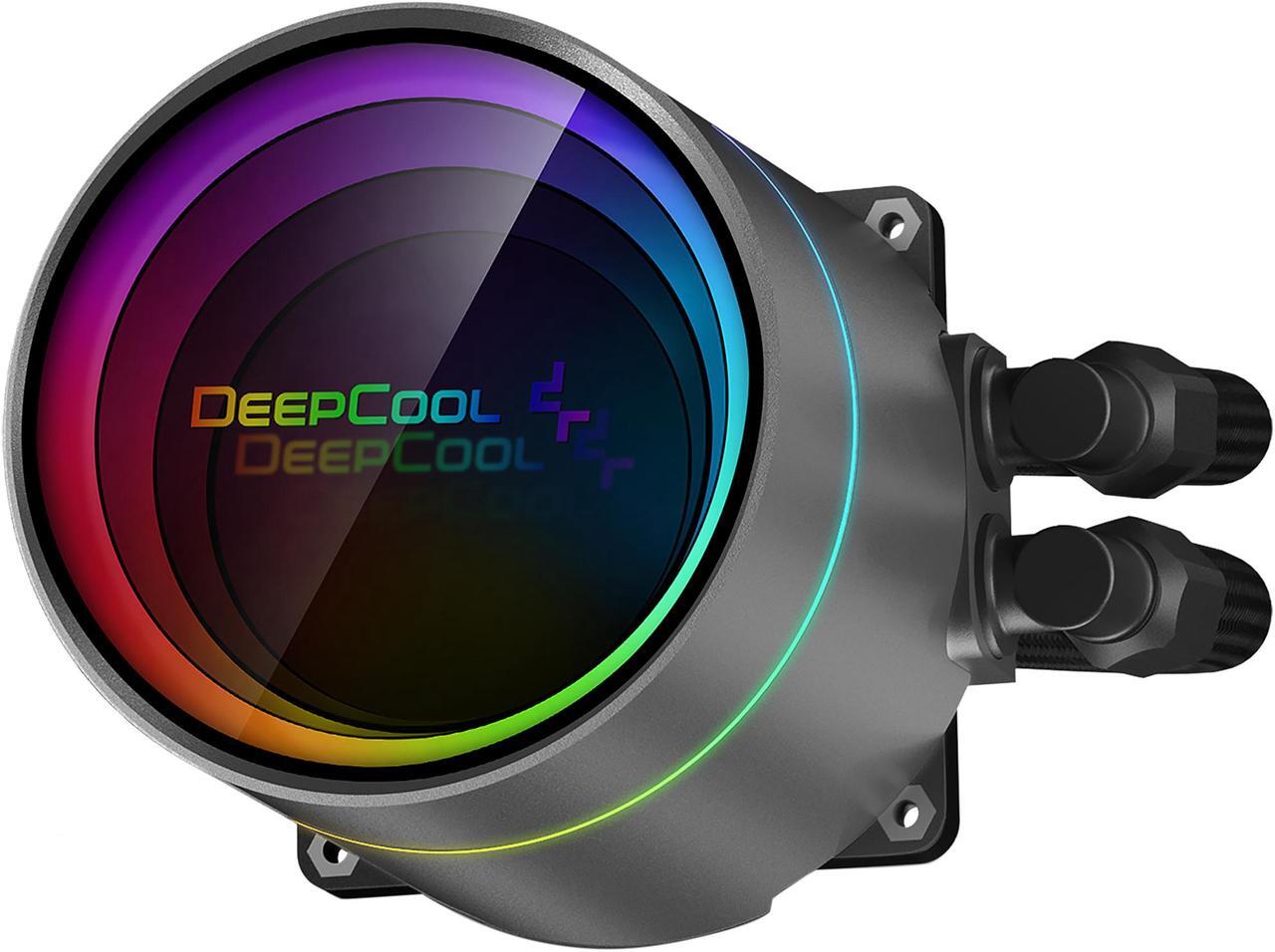 Alt view image 4 of 9 - DeepCool CASTLE 360EX A-RGB AIO Liquid CPU Cooler with Anti-Leak Technology, 3x 120mm CF120 Fans, Included Controller and 5V A-RGB Motherboard Sync support, Intel 115X/1200/2066, AMD TR4/AM4