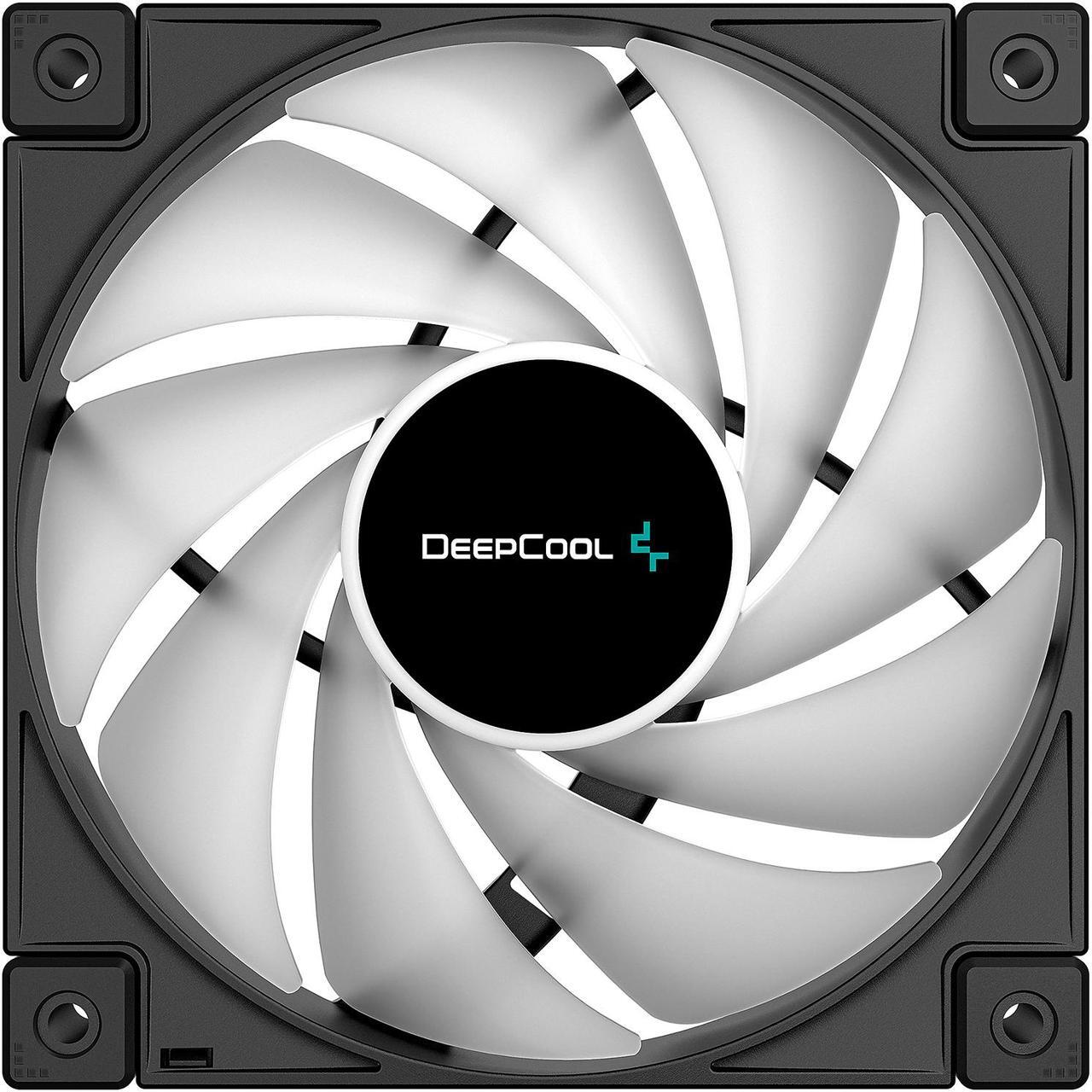 Alt view image 6 of 9 - DeepCool FC120 Performance 120mm ARGB LED PWM Fan, Daisy-Chain Interconnect Cable, Black, Single Pack