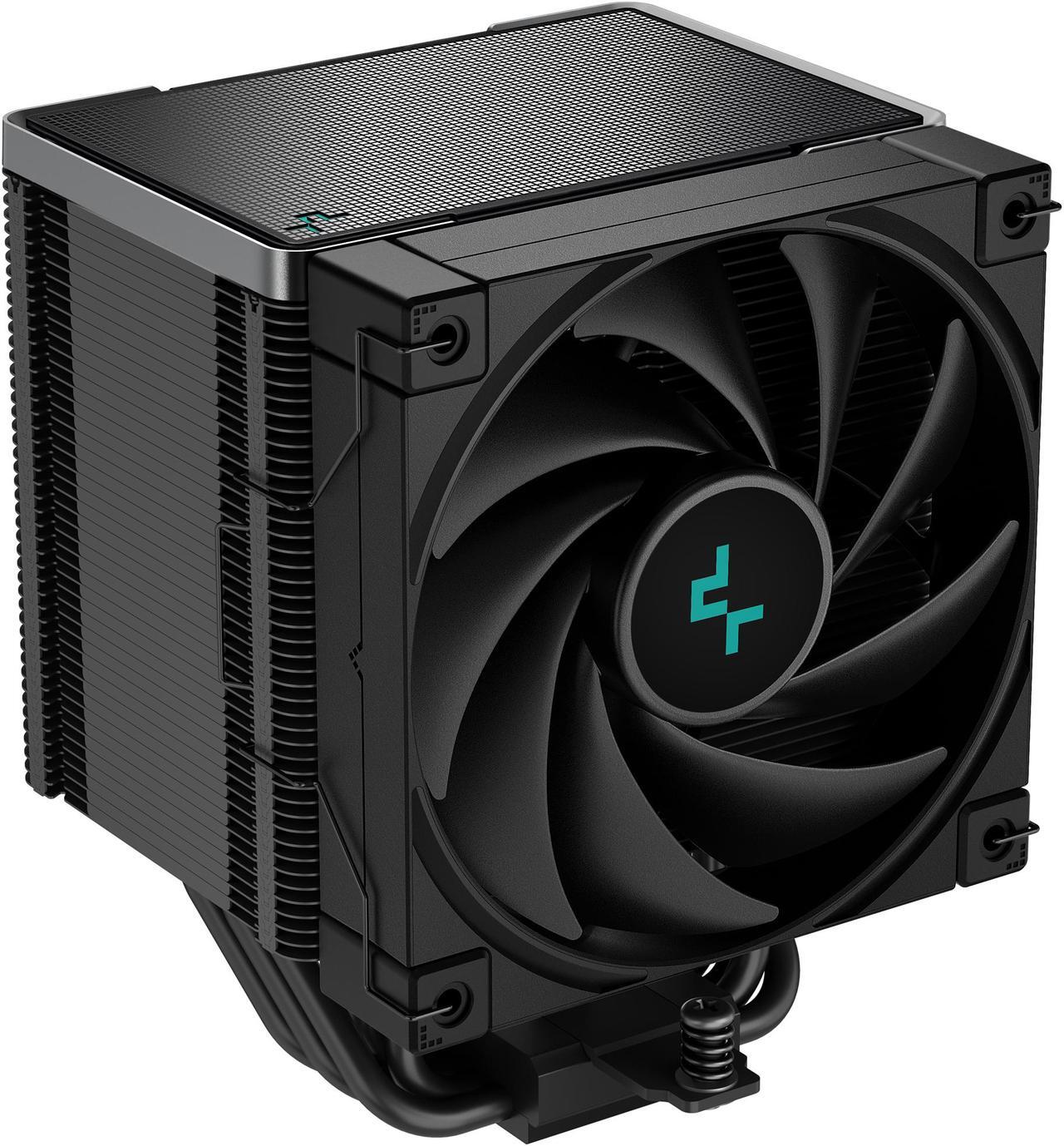 Main image of DeepCool AK500 ZERO DARK High-Performance CPU Cooler, 5 Copper Heat Pipes, Single-Tower Heatsink, 120mm FDB PWM Fan, 240W TDP