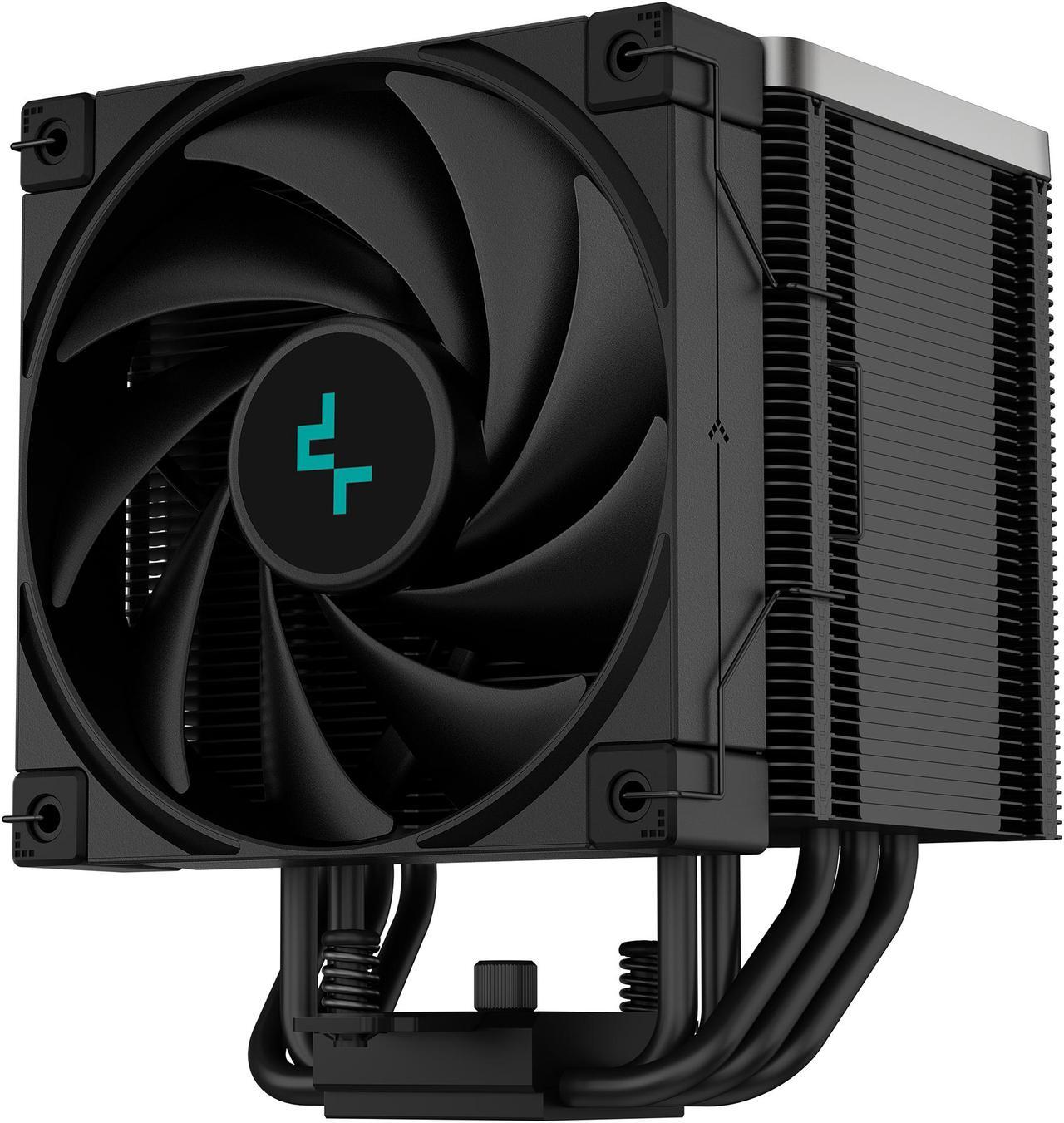 Alt view image 2 of 10 - DeepCool AK500 ZERO DARK High-Performance CPU Cooler, 5 Copper Heat Pipes, Single-Tower Heatsink, 120mm FDB PWM Fan, 240W TDP