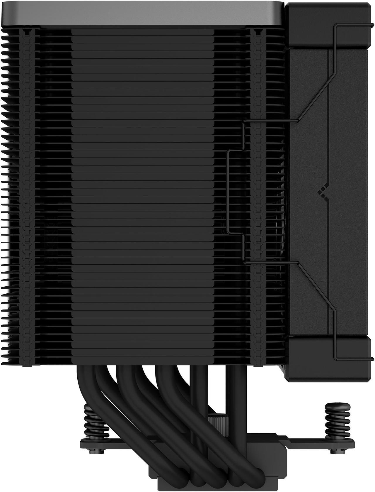 Alt view image 5 of 10 - DeepCool AK500 ZERO DARK High-Performance CPU Cooler, 5 Copper Heat Pipes, Single-Tower Heatsink, 120mm FDB PWM Fan, 240W TDP