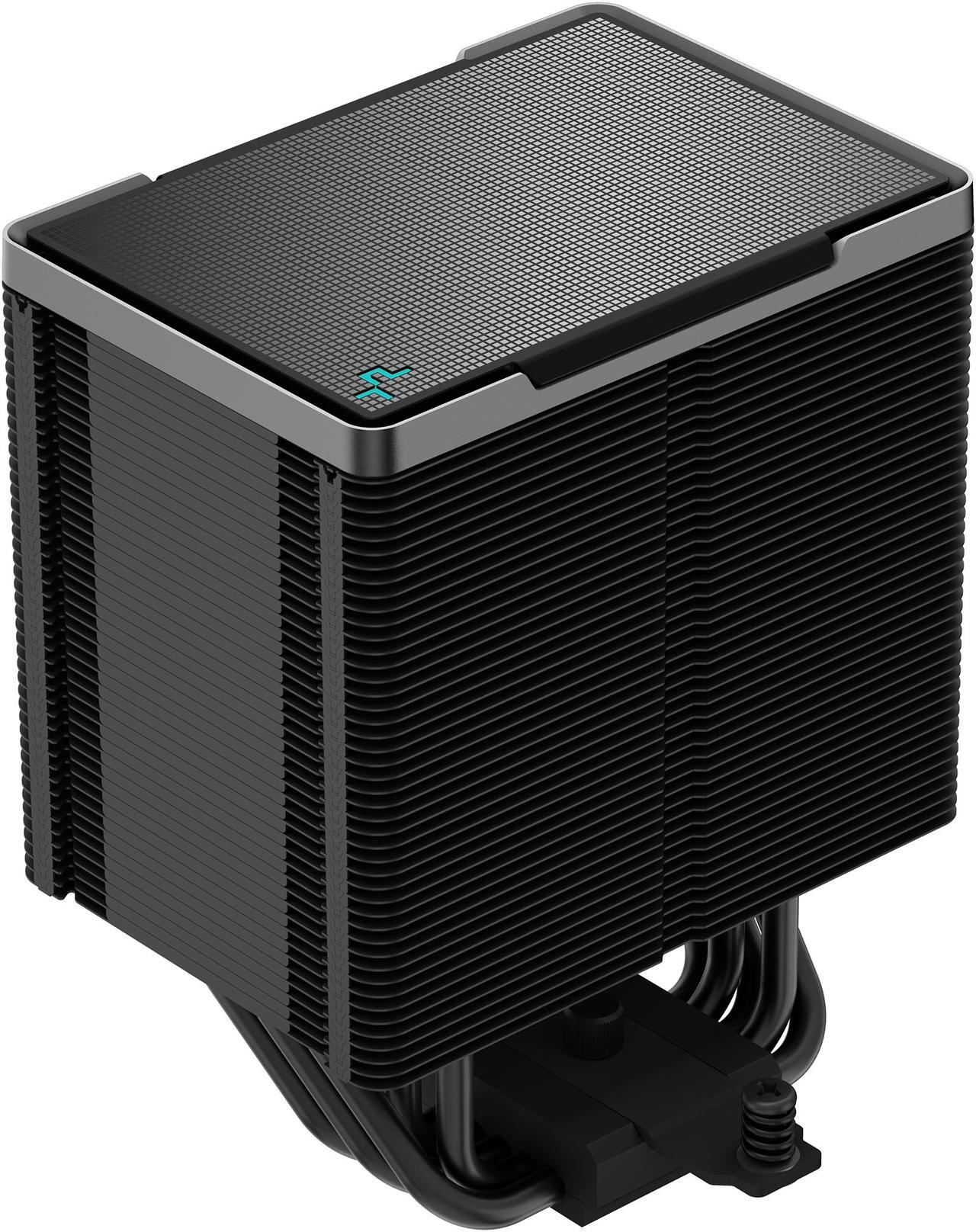 Alt view image 7 of 10 - DeepCool AK500 ZERO DARK High-Performance CPU Cooler, 5 Copper Heat Pipes, Single-Tower Heatsink, 120mm FDB PWM Fan, 240W TDP