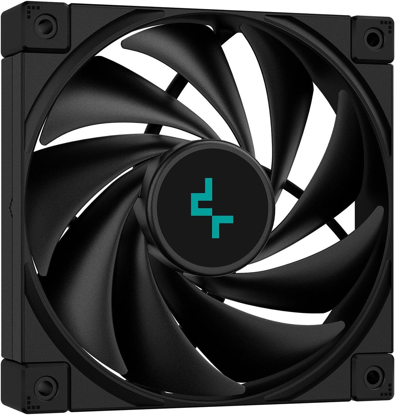 Alt view image 8 of 10 - DeepCool AK500 ZERO DARK High-Performance CPU Cooler, 5 Copper Heat Pipes, Single-Tower Heatsink, 120mm FDB PWM Fan, 240W TDP