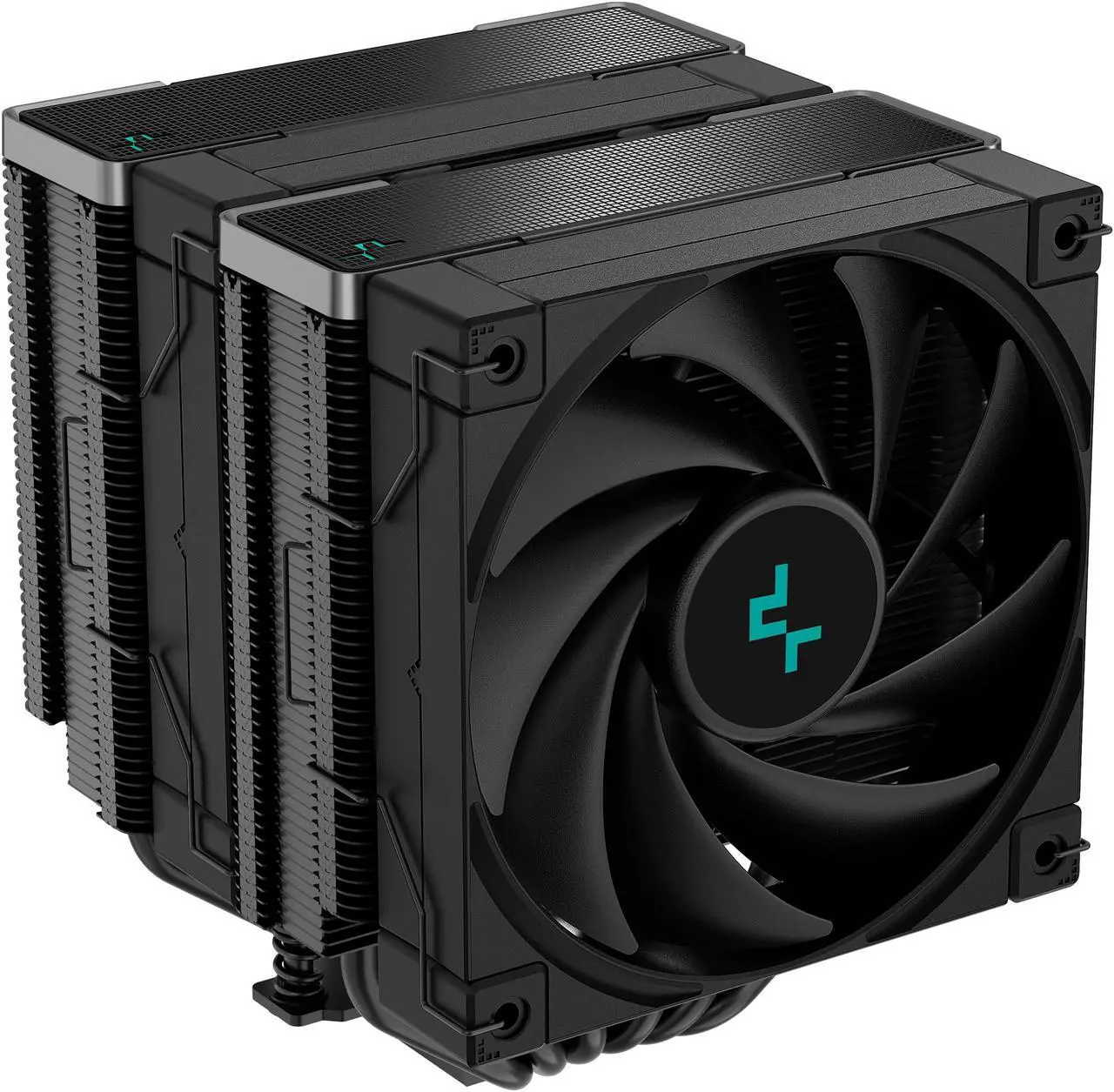 Main image of DeepCool AK620 ZERO DARK High-Performance CPU Cooler, Dual-Tower Design, 2x 120mm Fluid Dynamic Bearing Fans, 6 Copper Heat Pipes, 260W TDP