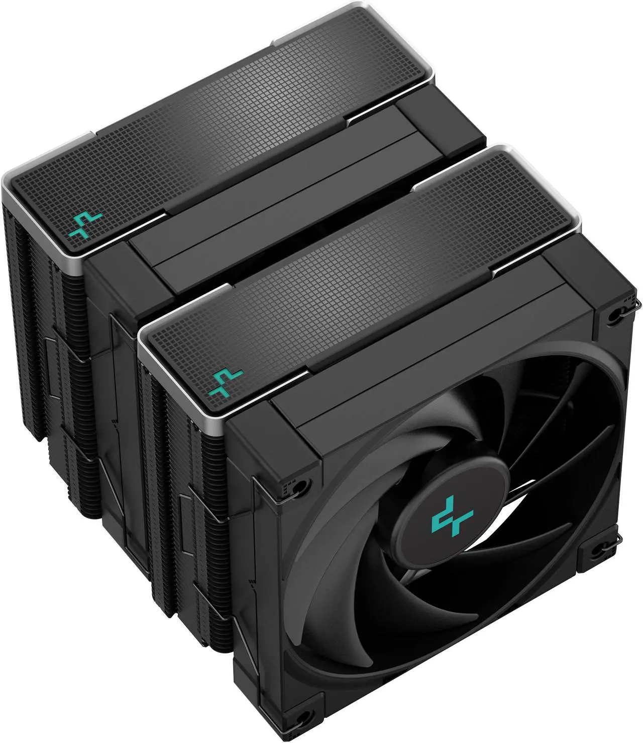 Alt view image 3 of 10 - DeepCool AK620 ZERO DARK High-Performance CPU Cooler, Dual-Tower Design, 2x 120mm Fluid Dynamic Bearing Fans, 6 Copper Heat Pipes, 260W TDP