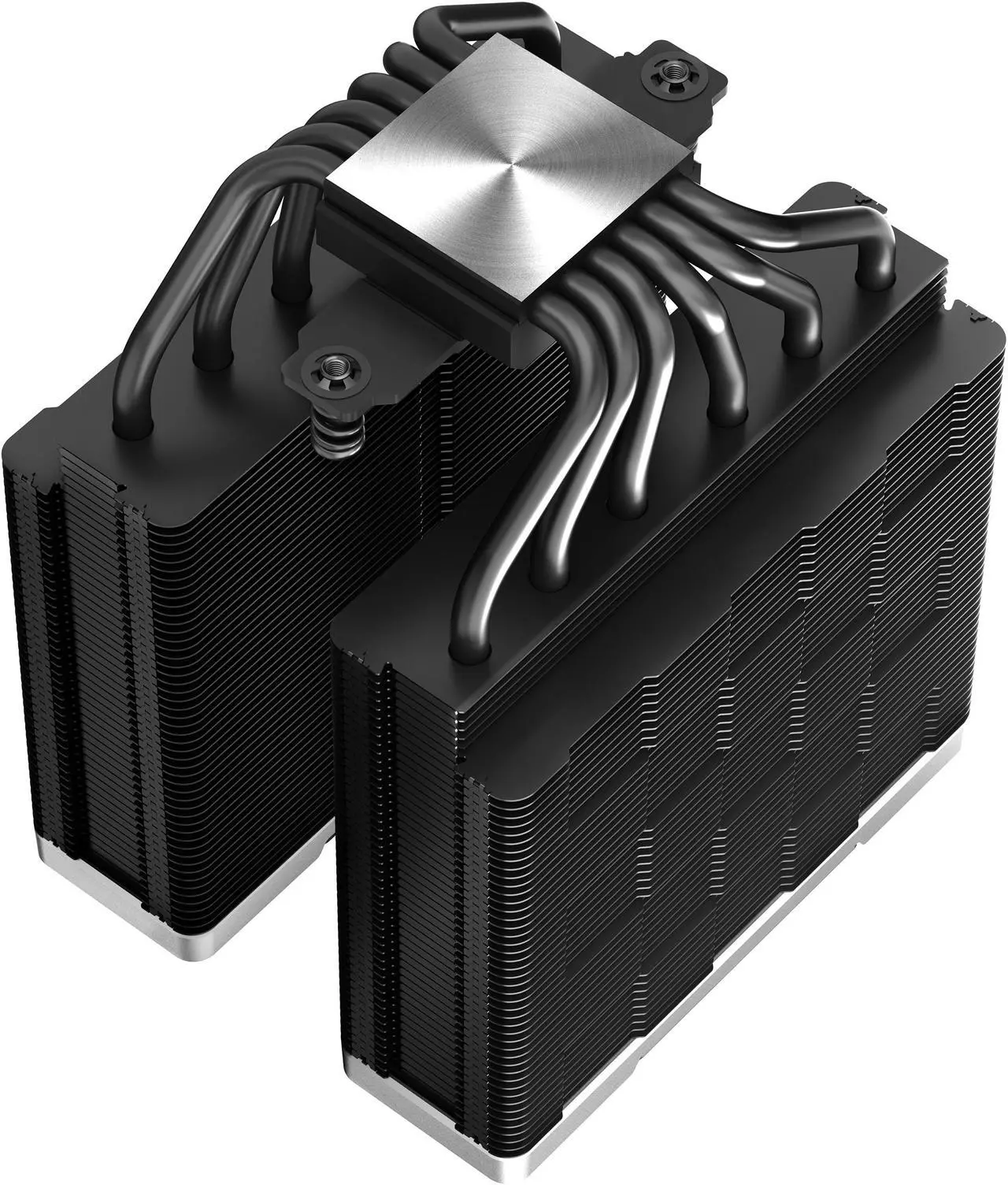 Alt view image 6 of 10 - DeepCool AK620 ZERO DARK High-Performance CPU Cooler, Dual-Tower Design, 2x 120mm Fluid Dynamic Bearing Fans, 6 Copper Heat Pipes, 260W TDP