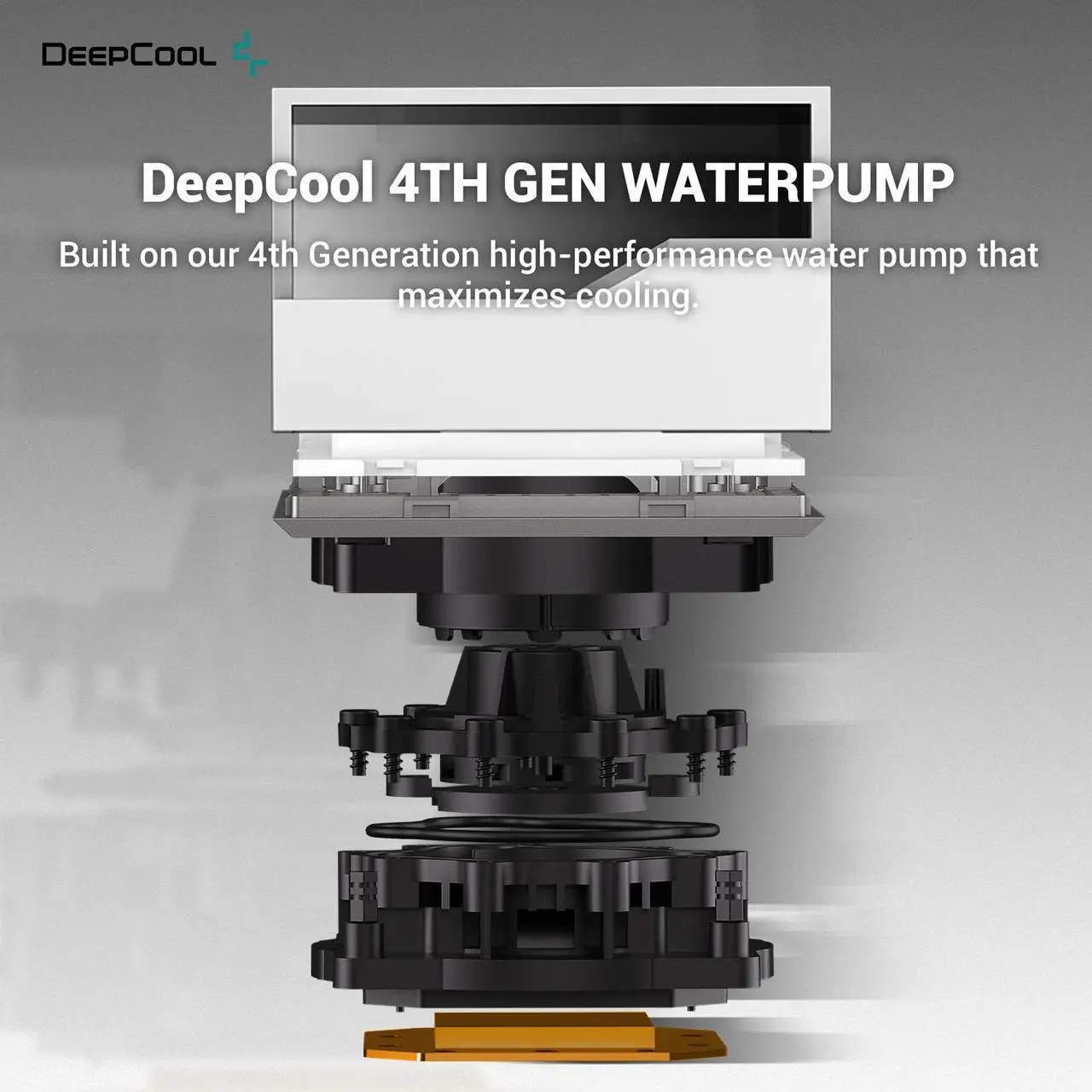 Alt view image 3 of 8 - DeepCool LT720 WH Premium Liquid CPU Cooler, 360mm, High-Performance FK120 FDB Fans, Multidimensional Infinity Mirror Block