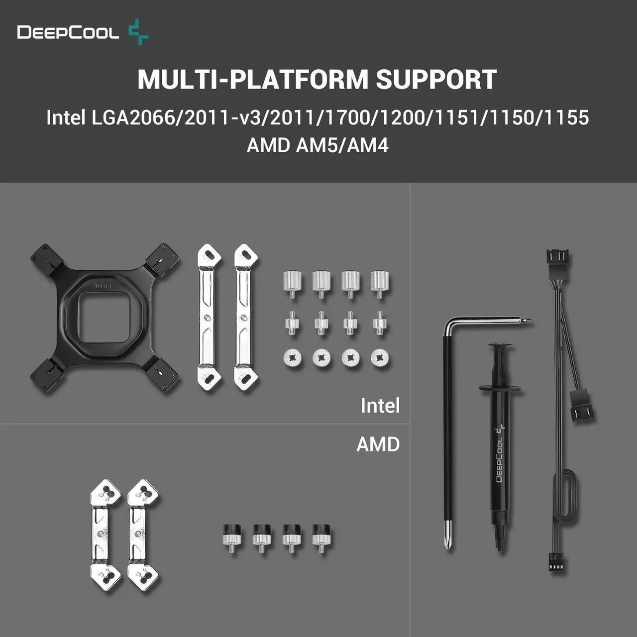 Alt view image 6 of 6 - DeepCool AK620 DIGITAL WH Performance Air Cooler, Dual-Tower Layout, Real-Time CPU Status Screen, 6 Copper Heat Pipes, 260W Heat Dissipation, Twin 120mm FDB Fans, All White Design