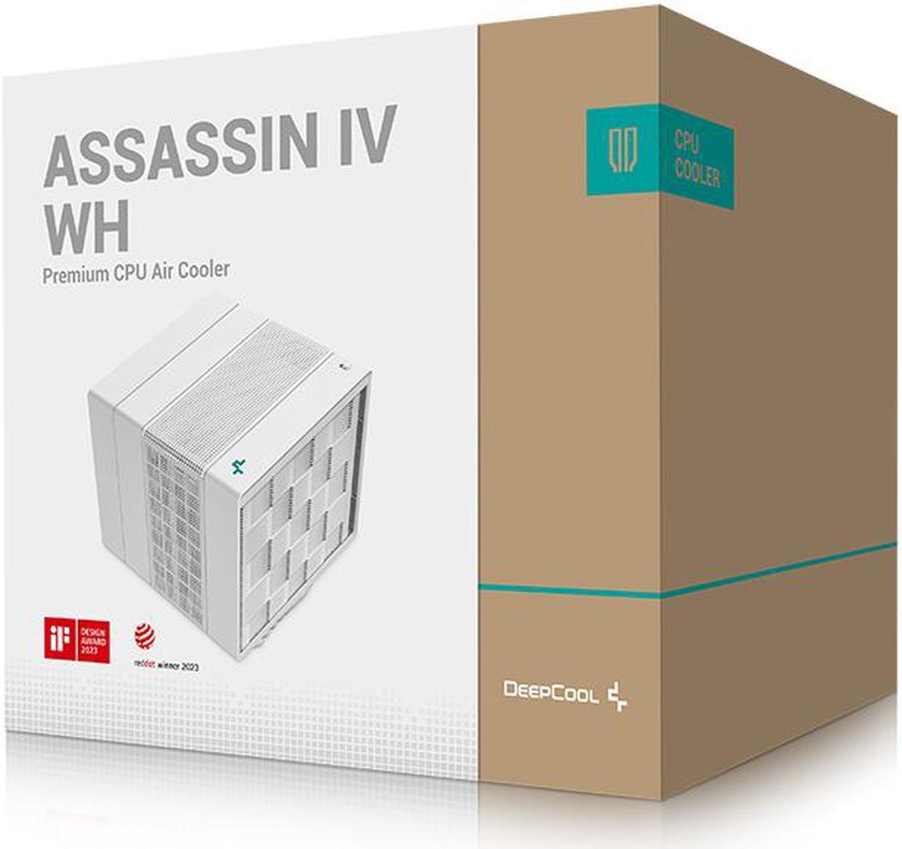 Alt view image 5 of 14 - Deepcool ASSASSIN IV WH Premium CPU Air Cooler, Dual-Tower, 120/140mm FDB Fan Configuration, 7 Copper Heat Pipes, Quiet/Peformance Mode Switch