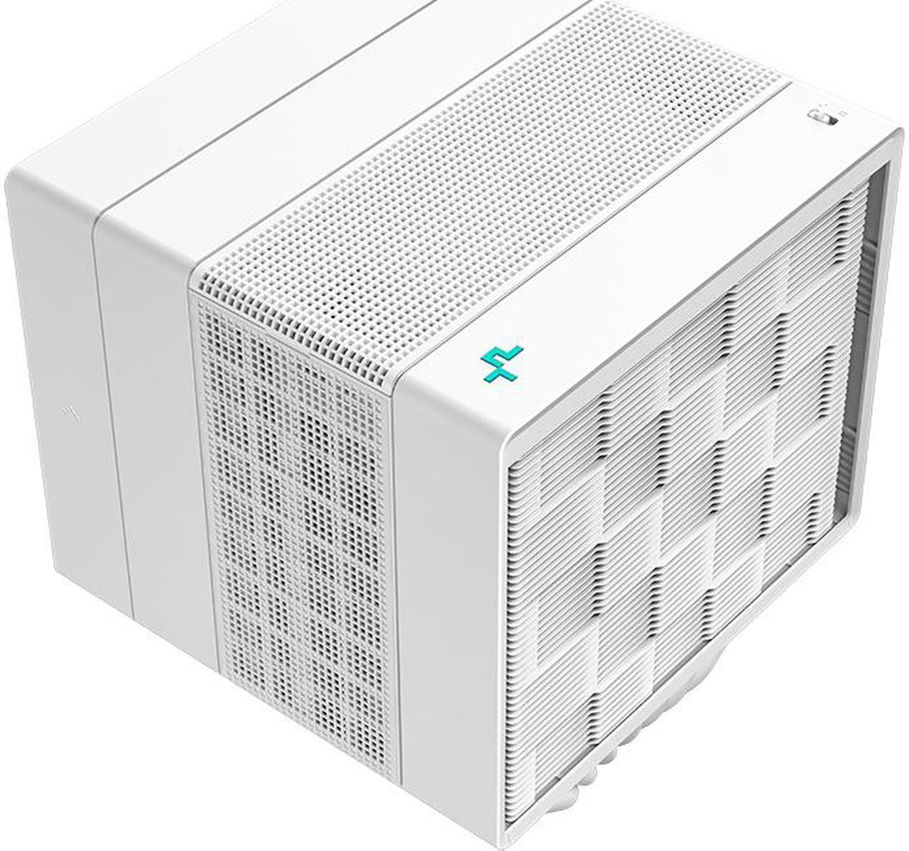 Alt view image 4 of 14 - Deepcool ASSASSIN IV WH Premium CPU Air Cooler, Dual-Tower, 120/140mm FDB Fan Configuration, 7 Copper Heat Pipes, Quiet/Peformance Mode Switch