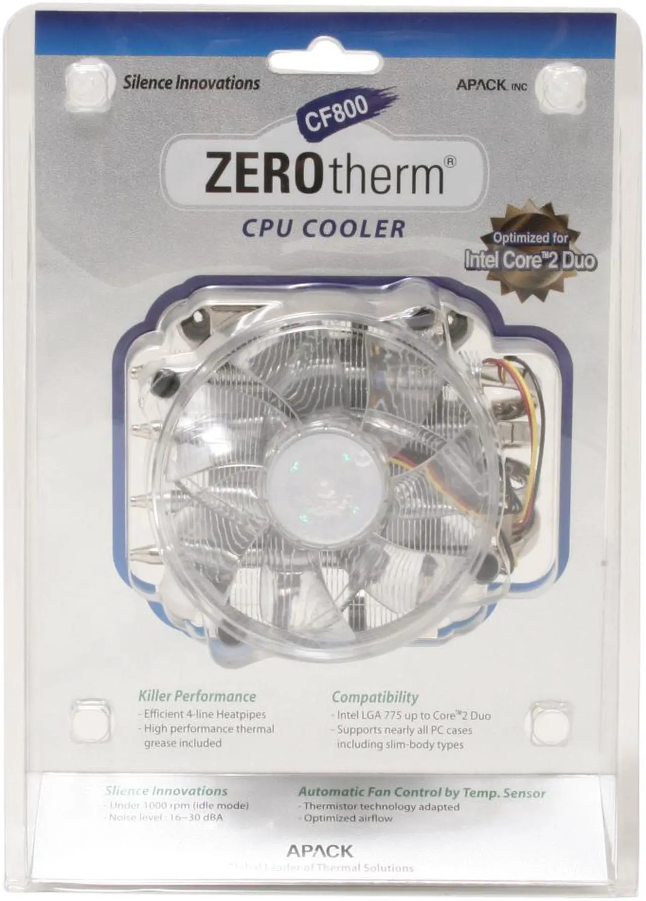 Alt view image 7 of 7 - ZEROtherm CF800 92mm CPU Cooler