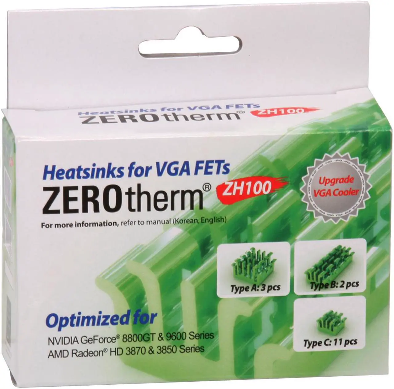 Alt view image 3 of 3 - ZEROtherm ZH100 VGA FET Cooler