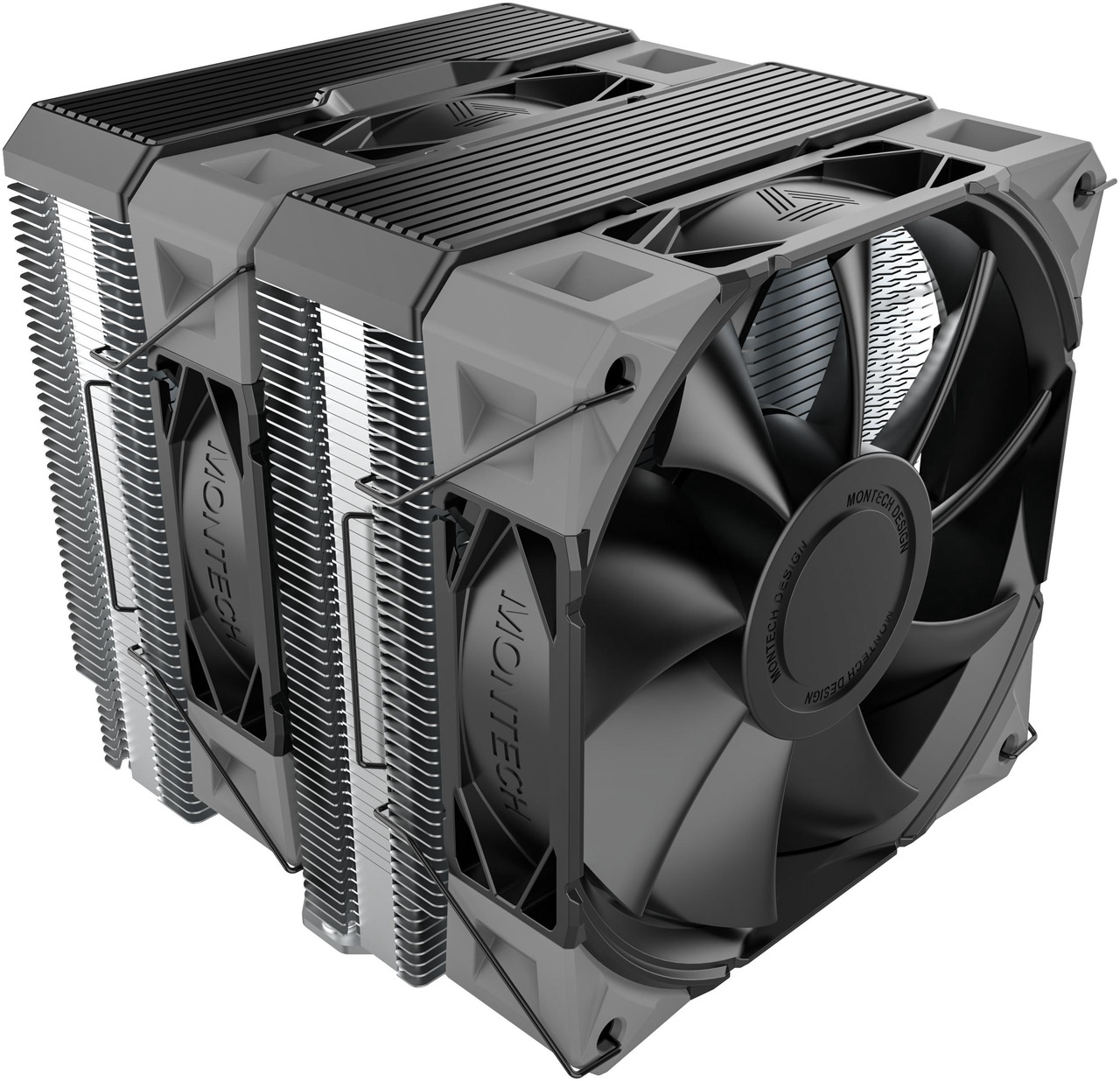 Open Box: MONTECH NX600 Dual-Tower CPU Air Cooler with 6 Heatpipes & Premium Top Cover | 28 mm E28 Fan 2000 RPM PWM | Soldered Copper Base | 85 CFM Airflow | Intel LGA1700 / 1851 & AMD AM5 Support | Black - Newegg.com - Open Box condition - Image 8