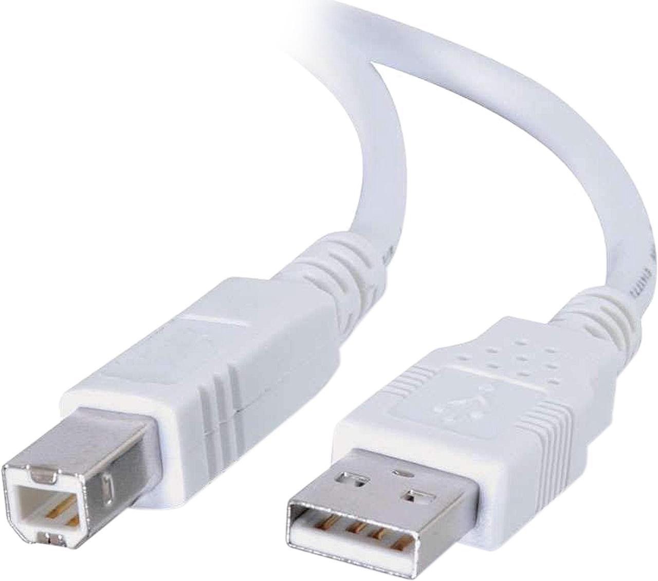 C2G CTG-13172 2M Usb 2.0 A/B Cable-White (6.6 Ft)