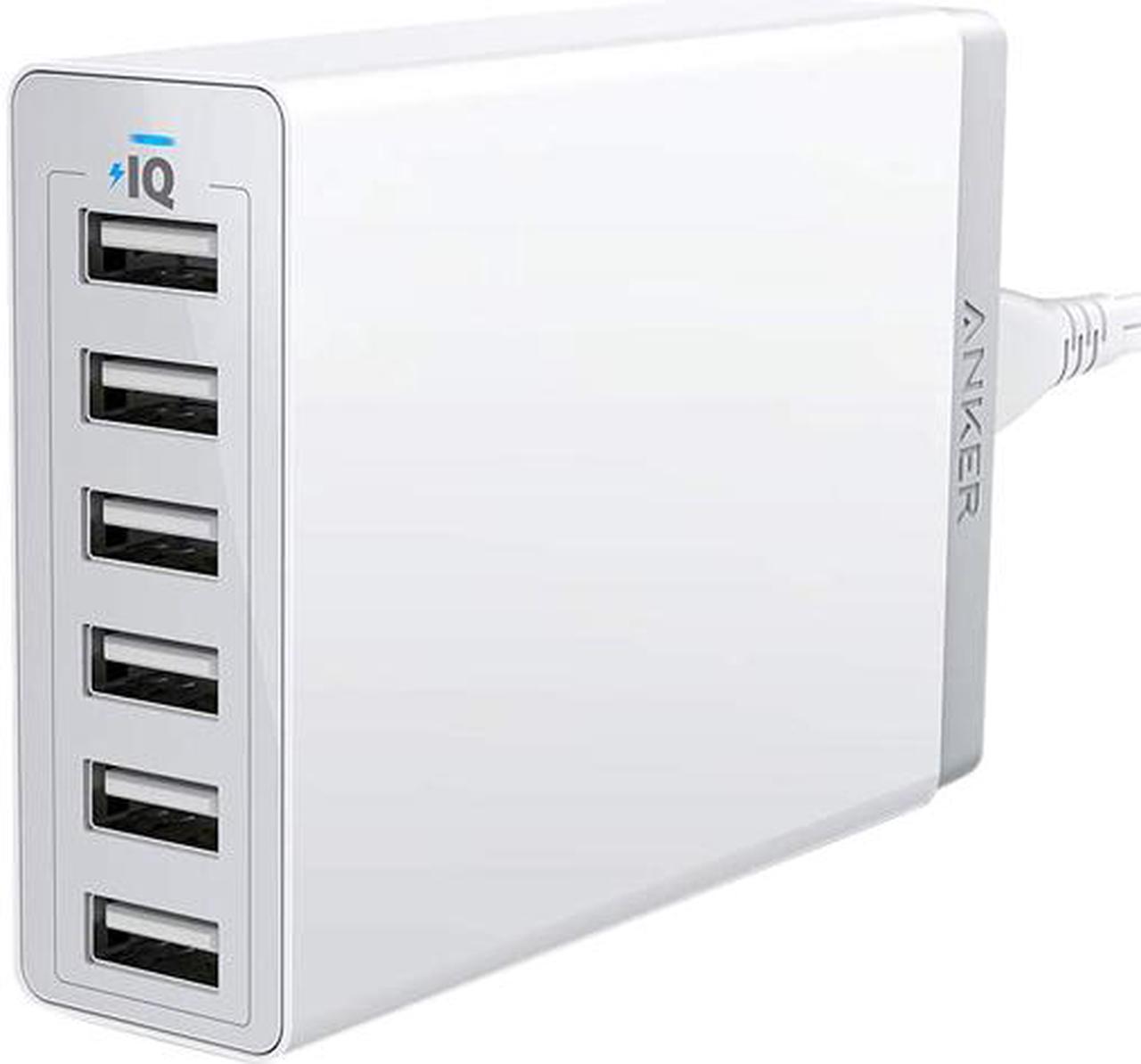 Main image of Anker 60W 6 Port USB Charging Station, PowerPort 6 Multi USB Wall Charger for iPhone, iPad , Galaxy, Note, LG, HTC, and More