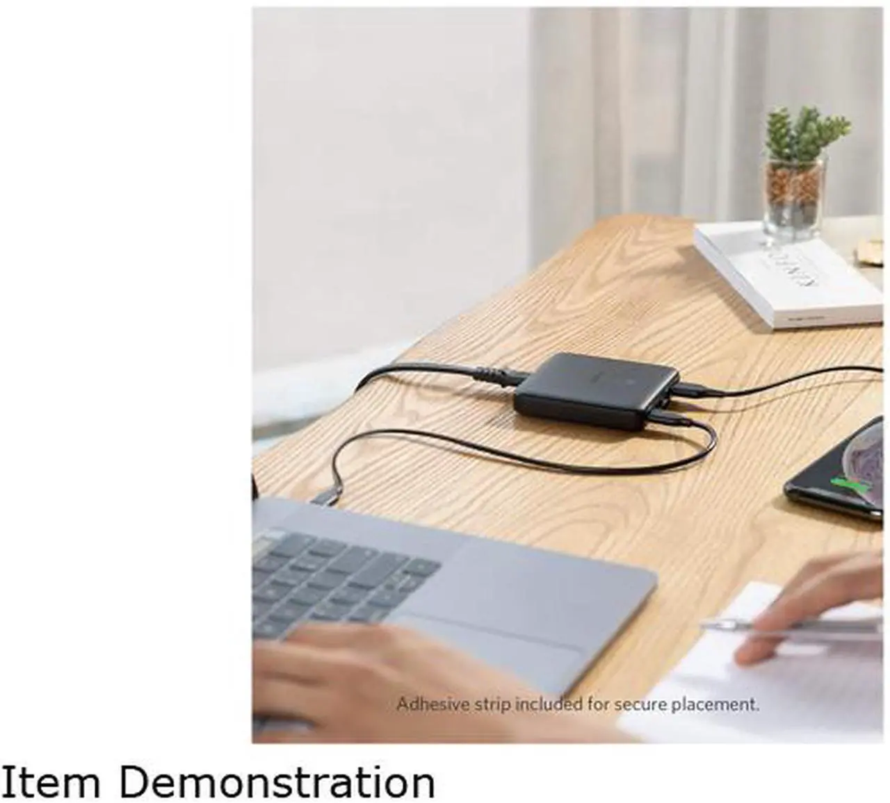 Alt view image 4 of 7 - USB C Charger, Anker 65W 4 Port PIQ 3.0 & GaN Fast Charger Adapter, PowerPort Atom III Slim Wall Charger with a 45W USB C Port, for MacBook, USB C Laptops, iPad Pro, iPhone, Galaxy, Pixel and More