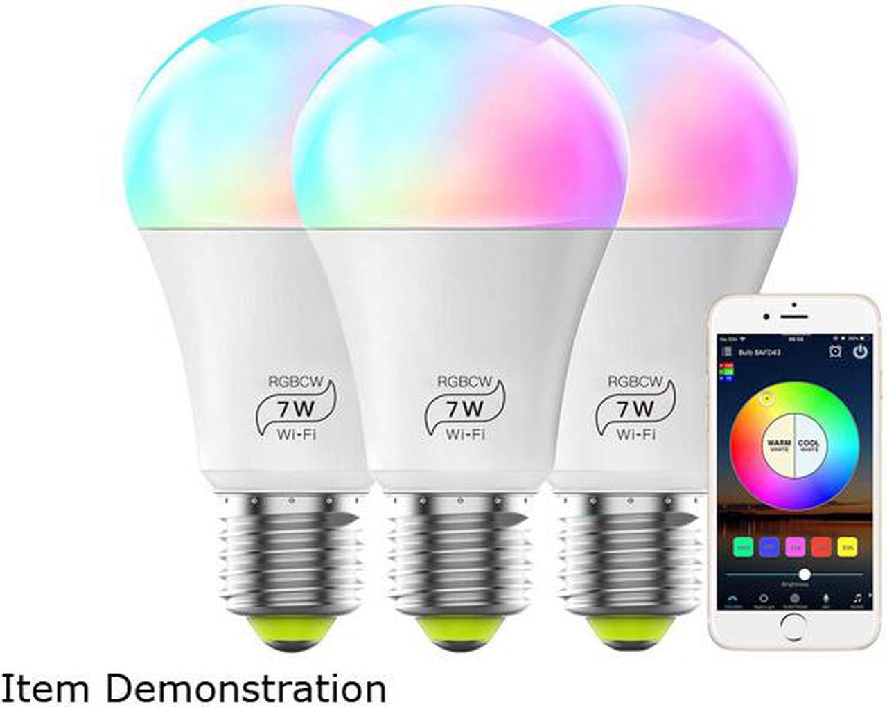Main image of MagicLight Smart Light Bulb (60w Equivalent), A19 7W Multicolor 2700k-6500k Dimmable WiFi LED Bulb, Compatible with Alexa Google Home Siri IFTTT