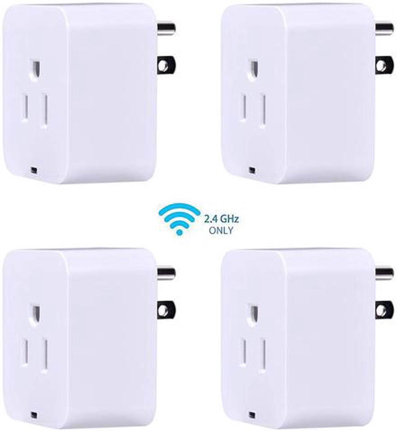 Main image of POWRUI Smart Plug, Mini WIFI Outlet Compatible With Amazon Alexa & Google Home,No Hub Required Timing Function Control Your Home,ETL certified, (4 pack)
