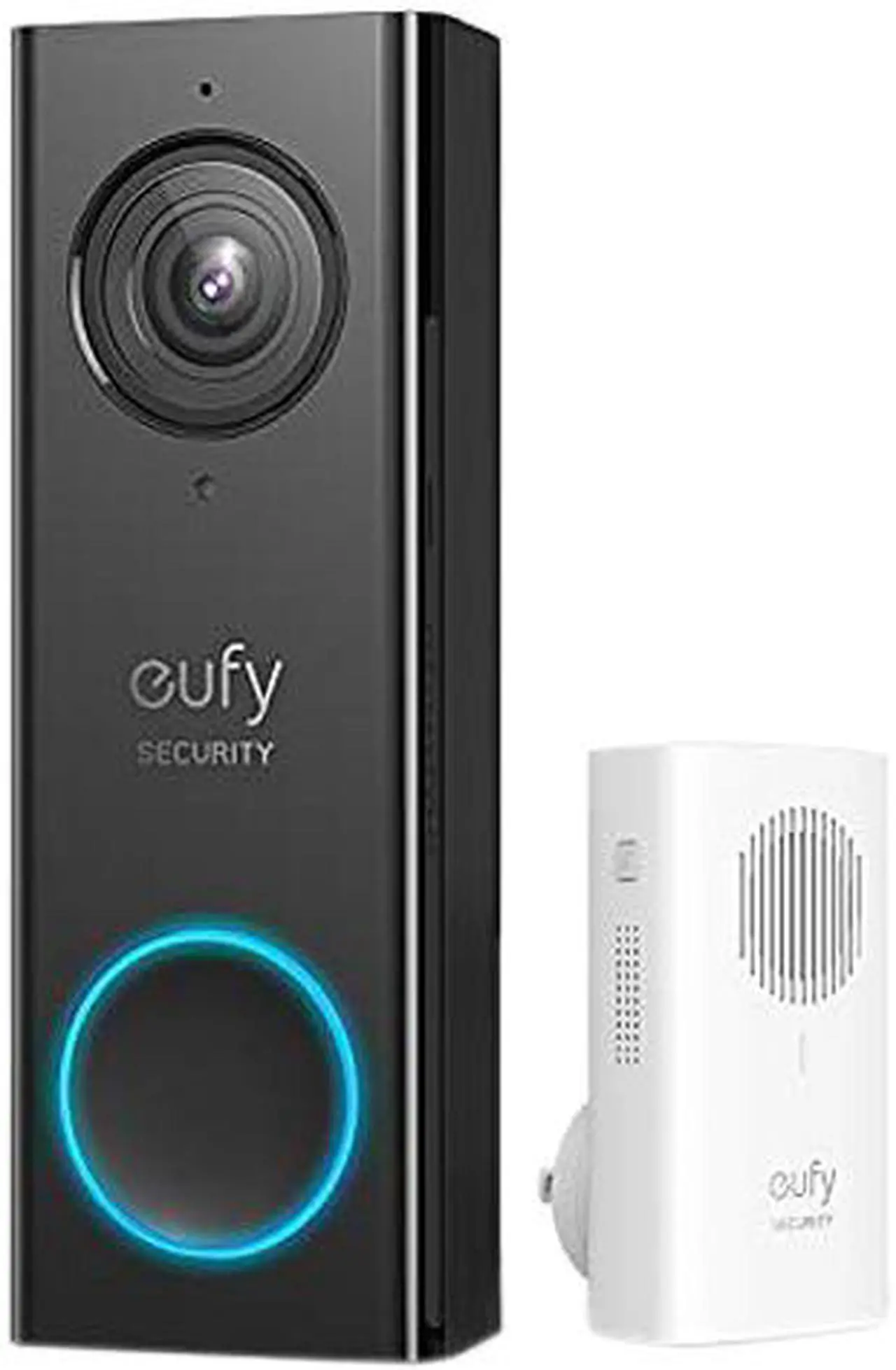 Main image of eufy Security WiFi Smart Video Doorbell, 2K Resolution, No Monthly Fees, Secure Local Storage, Free Wireless Chime (Requires Existing Doorbell Wires, 16-24 VAC, 30 VA or above)