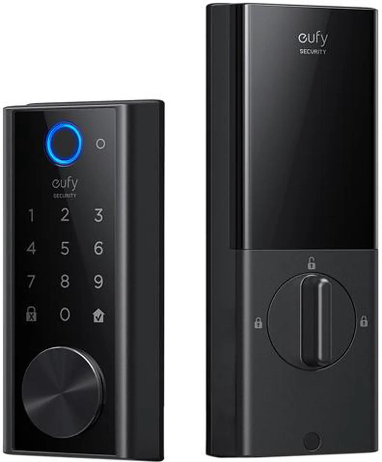 Main image of eufy Security Smart Lock Touch, Fingerprint Keyless Entry Door Lock, Bluetooth Electronic Deadbolt, Touchscreen Keypad, IP65 Weatherproofing, Compatible with Wi-Fi Bridge (Sold Separately)