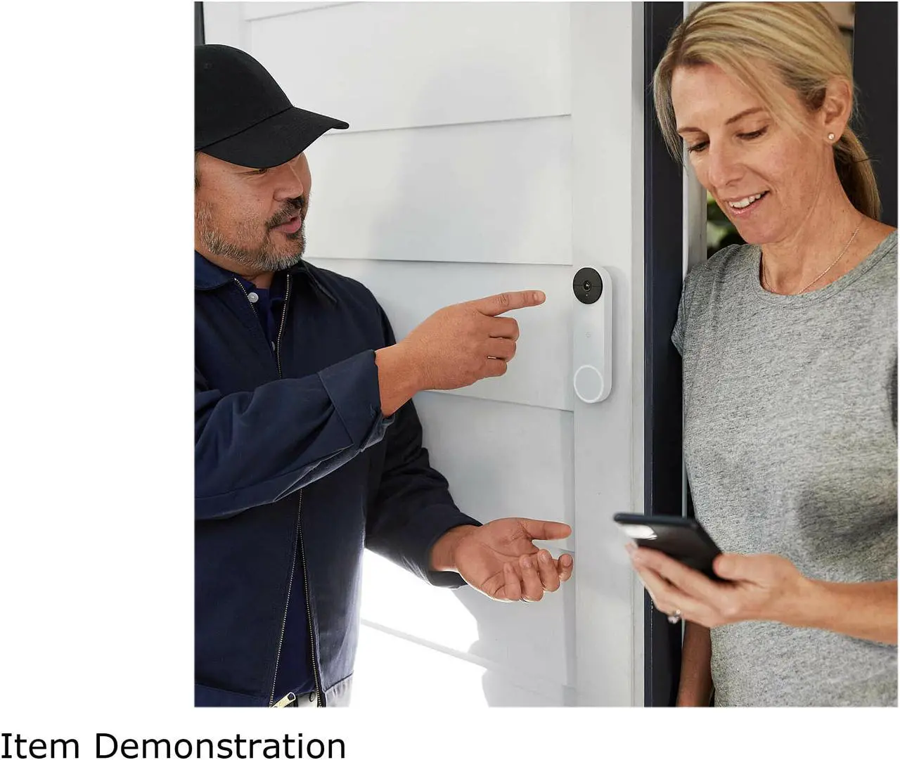 Alt view image 7 of 9 - Nest Doorbell with battery, Snow