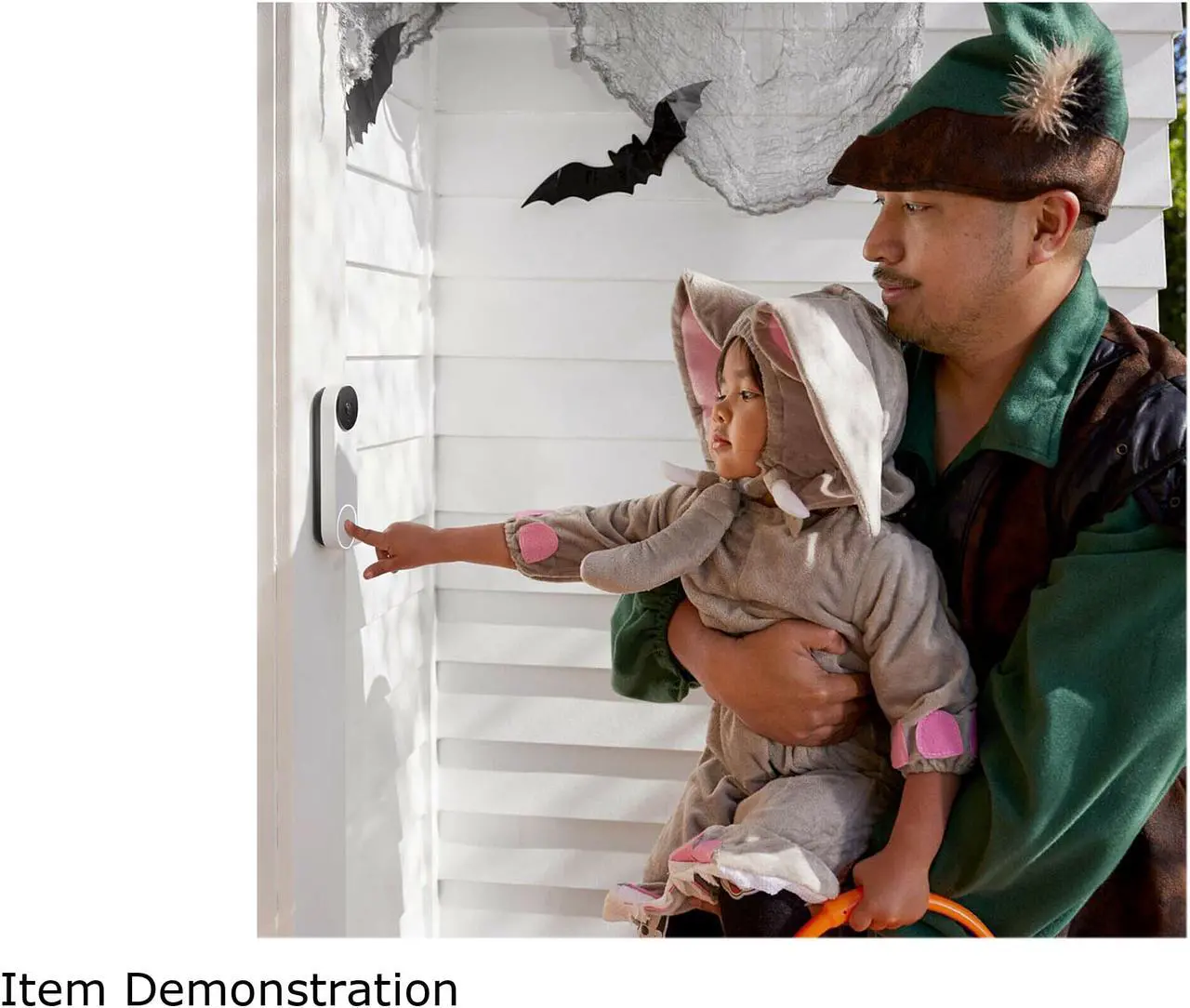 Alt view image 9 of 9 - Nest Doorbell with battery, Snow
