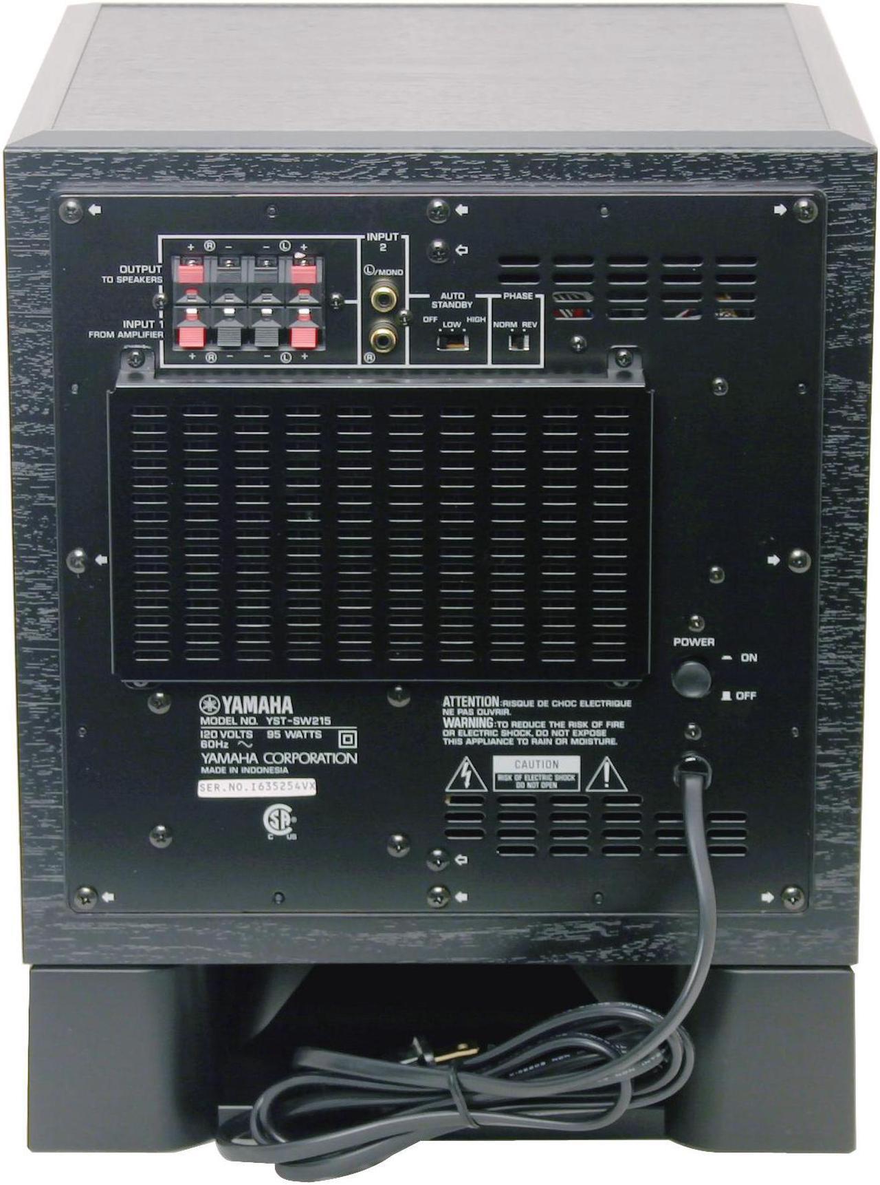 Alt view image 5 of 6 - YAMAHA SW215 8" Powered Subwoofer