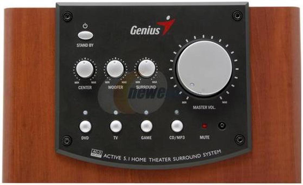 Alt view image 4 of 14 - Genius SW-HF5.1 5000 150 watts 5.1 5.1 Home Theater Speaker System