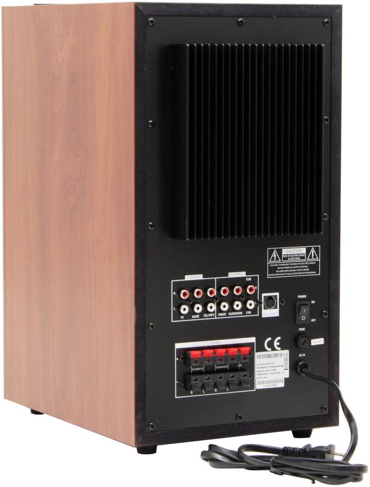 Alt view image 6 of 14 - Genius SW-HF5.1 5000 150 watts 5.1 5.1 Home Theater Speaker System