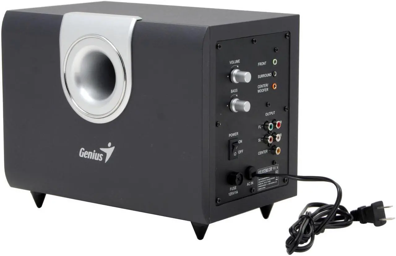 Alt view image 5 of 11 - Genius SW-5.1 1000 25 watts 5.1CH Surround System