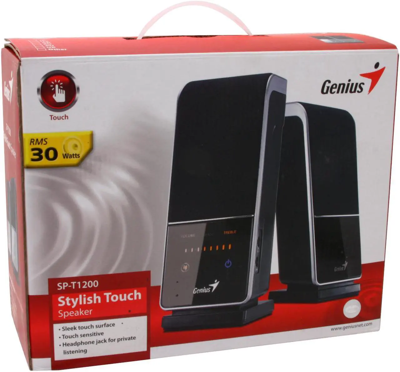 Alt view image 11 of 11 - Genius SP-T1200 30 Watts 2.0 Stylish touch speaker