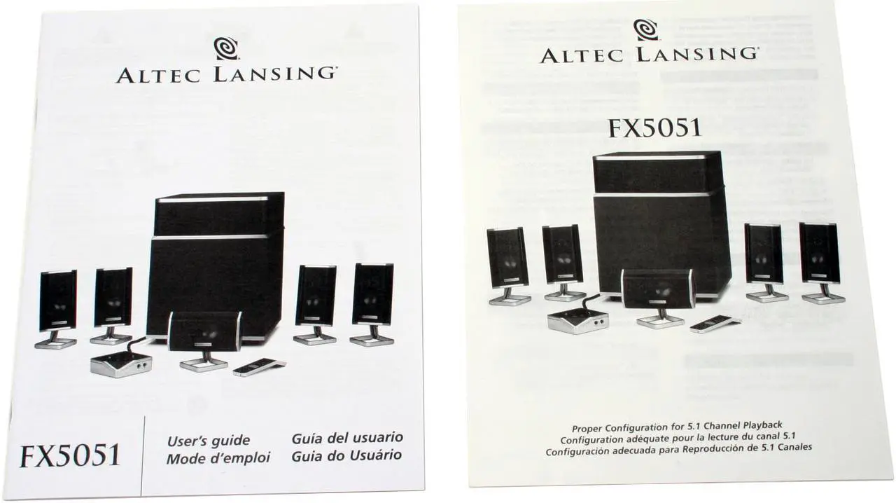 Alt view image 12 of 14 - ALTEC LANSING FX5051 89 Watts RMS 5.1 Music & Gaming Speakers