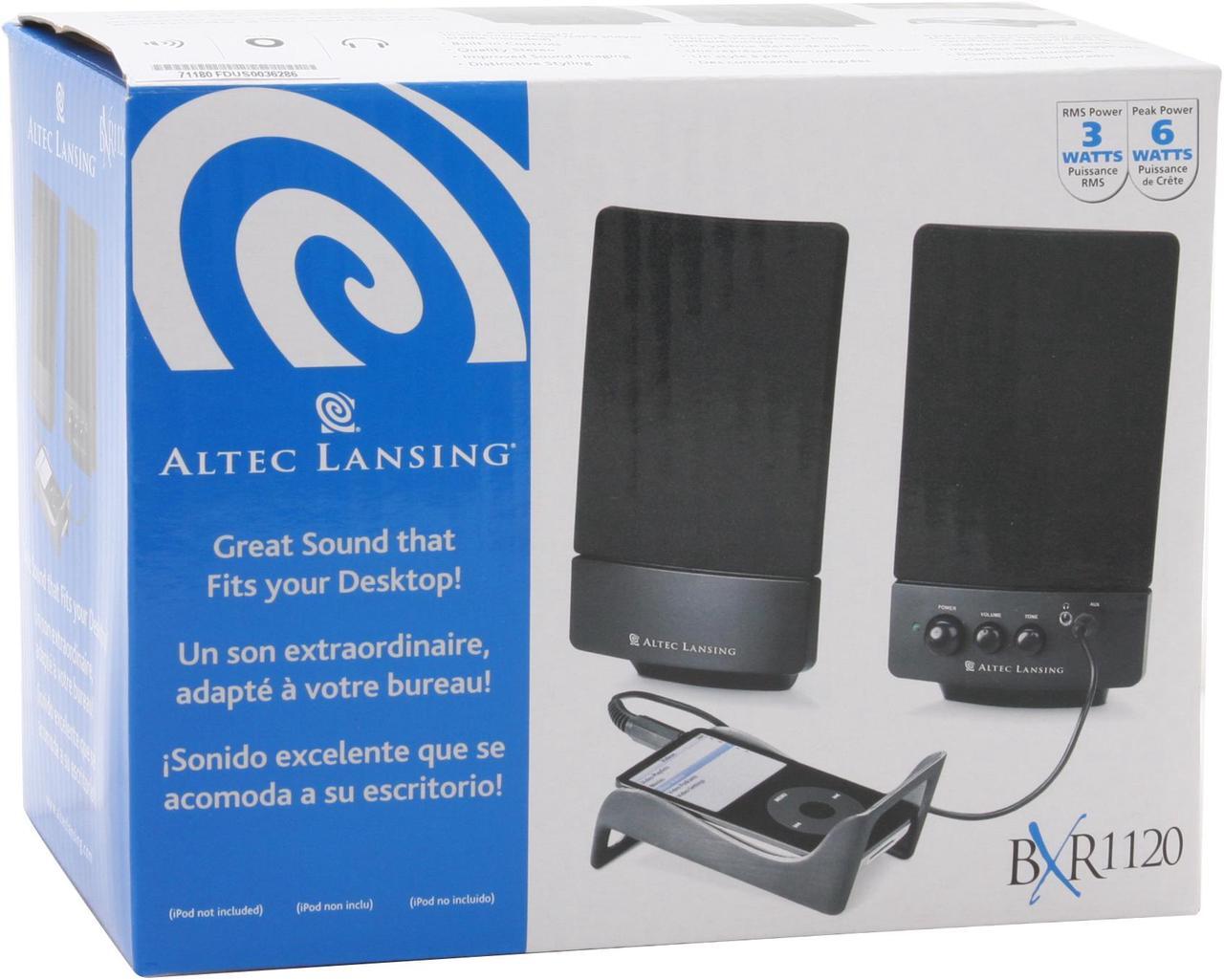Alt view image 8 of 9 - ALTEC LANSING BXR1120 2.0 Speaker System for PC and MP3 Player