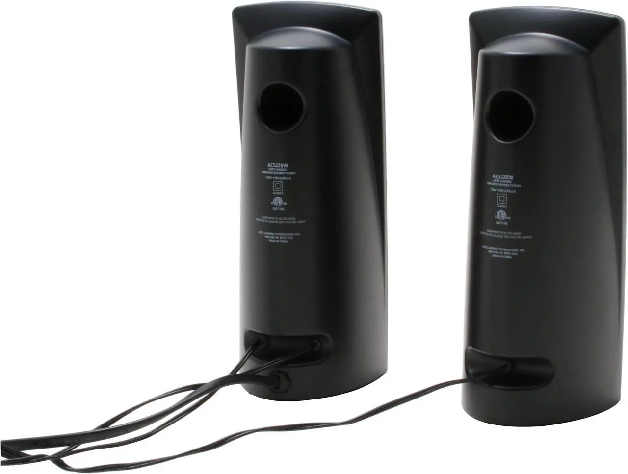 Alt view image 2 of 4 - ALTEC LANSING ACS22BW 5 watts 2.0 Tower Speaker - OEM
