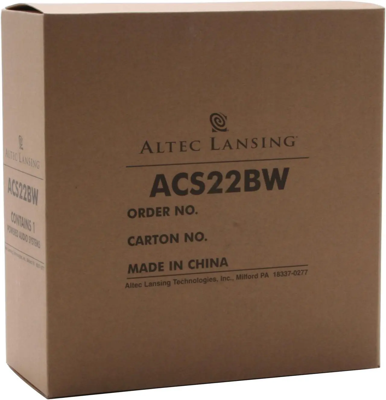 Alt view image 4 of 4 - ALTEC LANSING ACS22BW 5 watts 2.0 Tower Speaker - OEM