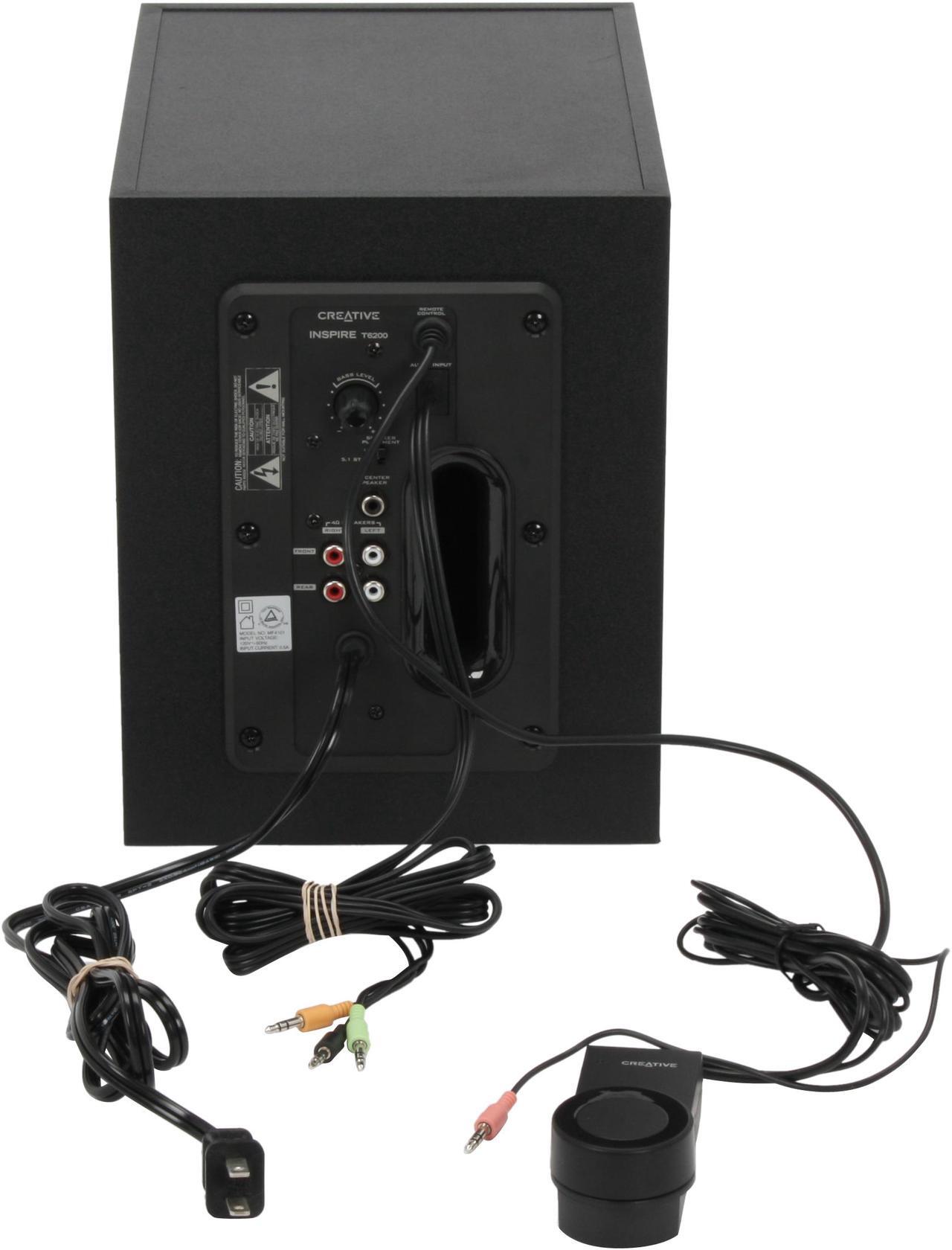Alt view image 8 of 12 - Creative Inspire T6200 70 Watts RMS 5.1 Speaker System