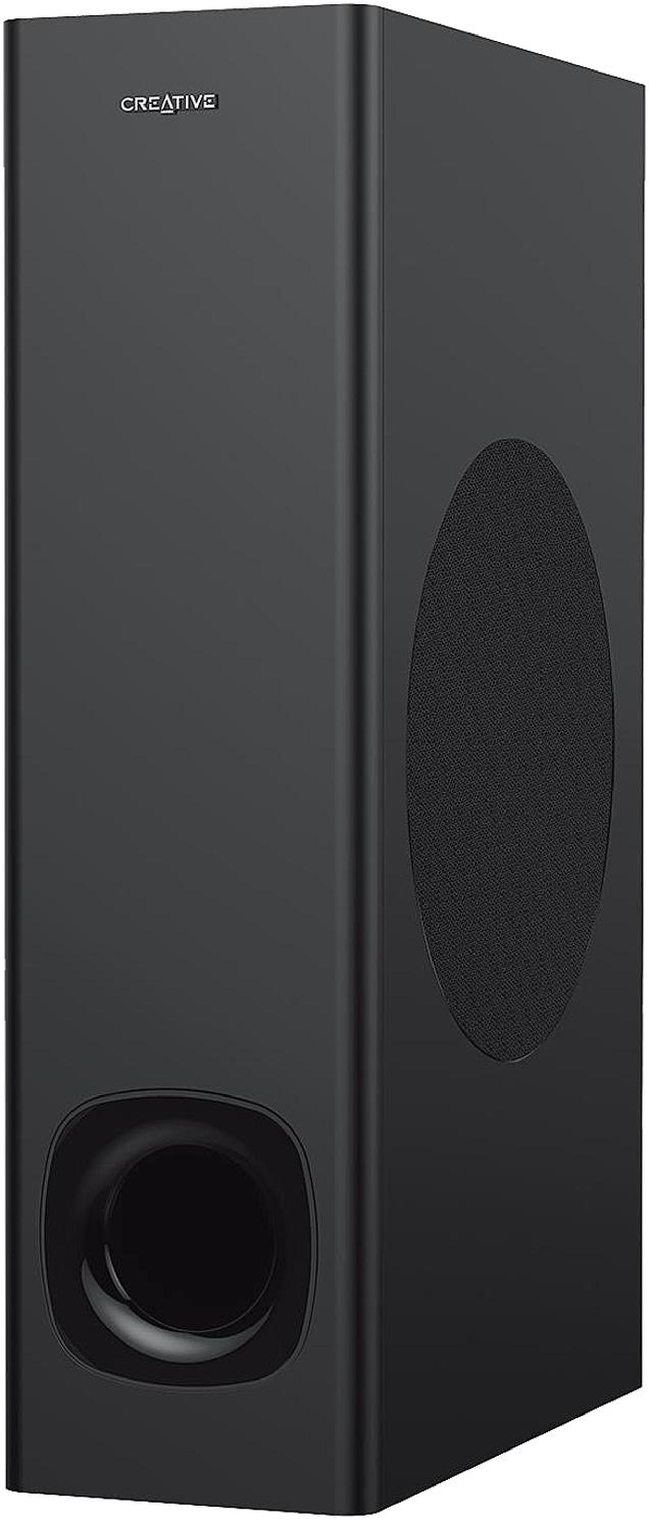 Alt view image 6 of 7 - Creative Stage 2.1 Channel Under-Monitor Soundbar with Subwoofer for TV, Computers, and Ultrawide Monitors, Bluetooth/Optical Input/TV ARC/AUX-in, Remote Control and Wall Mounting Kit
