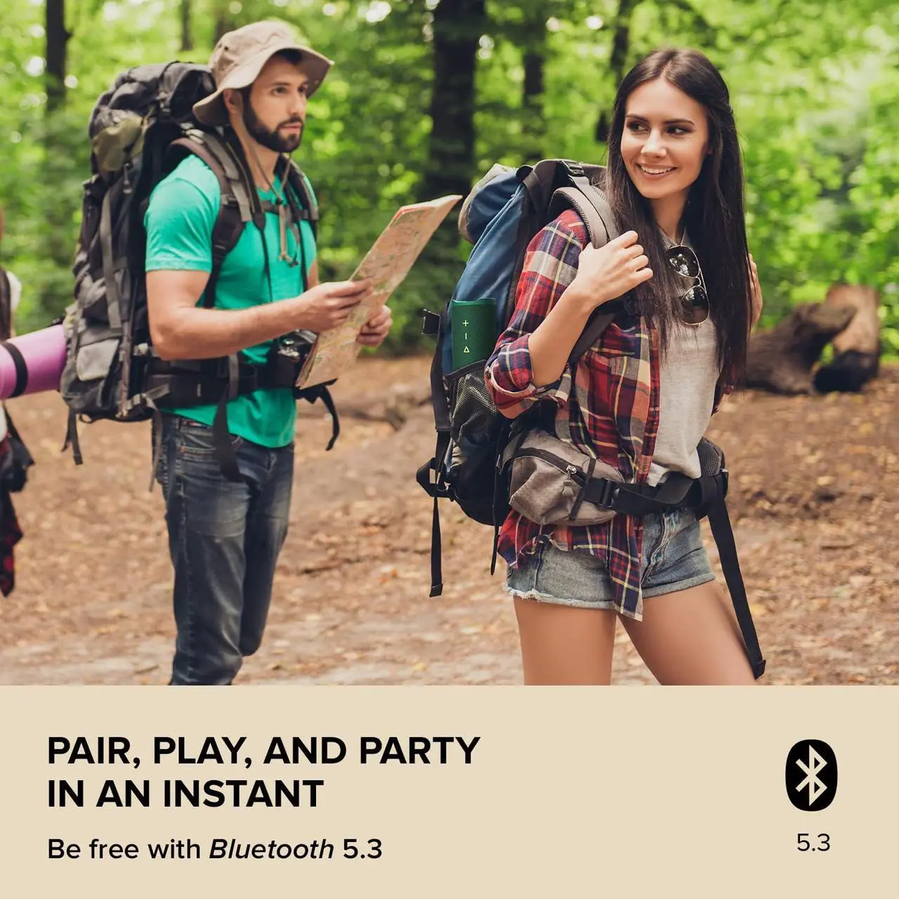 Alt view image 4 of 7 - Creative MUVO GO MUVO GO Portable Speaker with Up to 18 Hours of Battery Life, IPX7 Waterproof Bluetooth® 5.3 Green