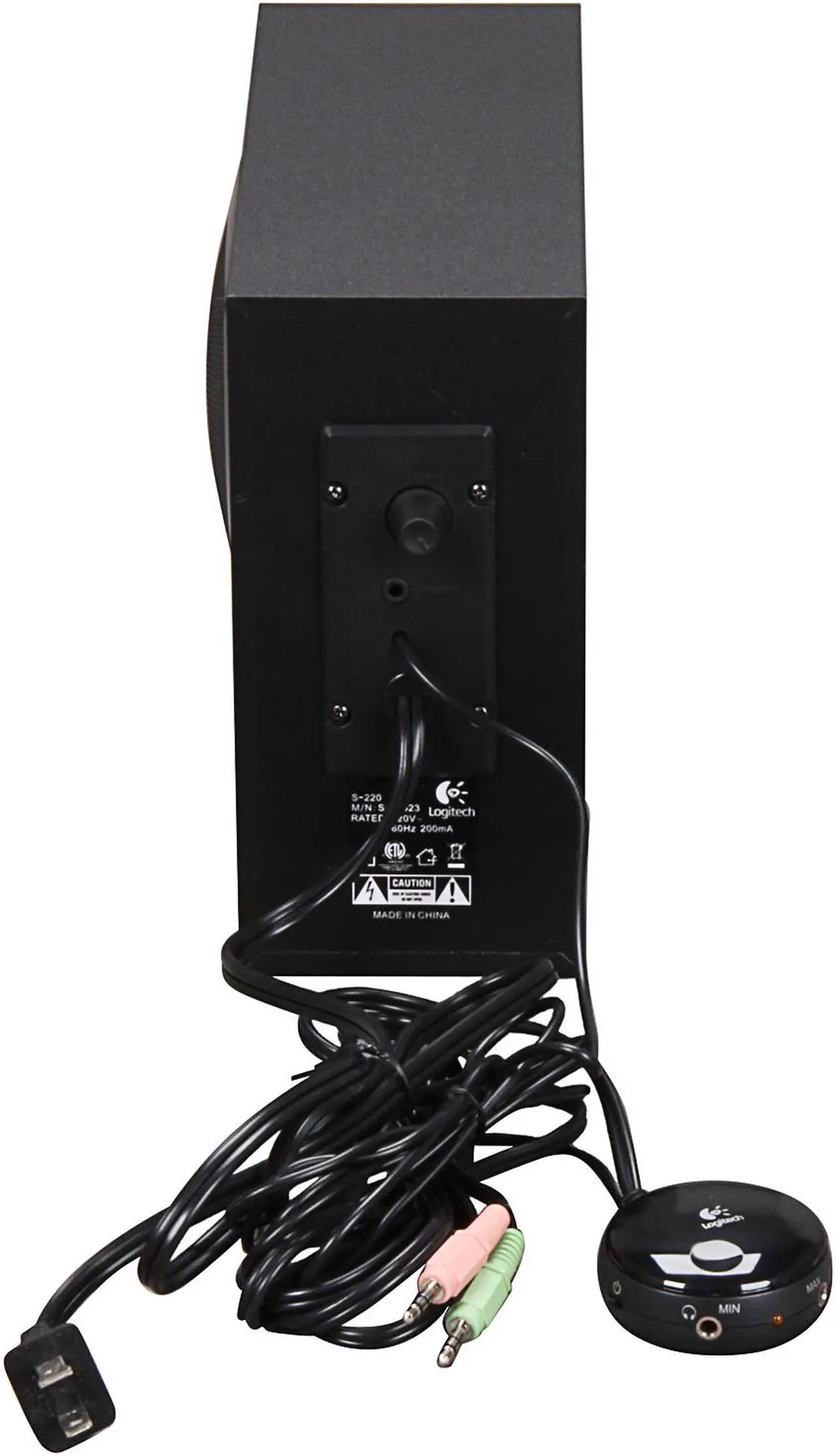Alt view image 9 of 10 - Logitech S-220 17 Watts 2.1 Multimedia Speaker System - OEM