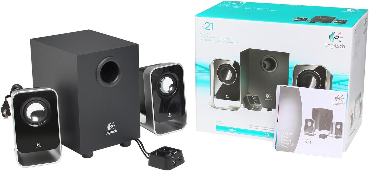Alt view image 11 of 11 - Logitech LS21 7 Watts RMS (FTC) 2.1 Stereo Speaker System - Black