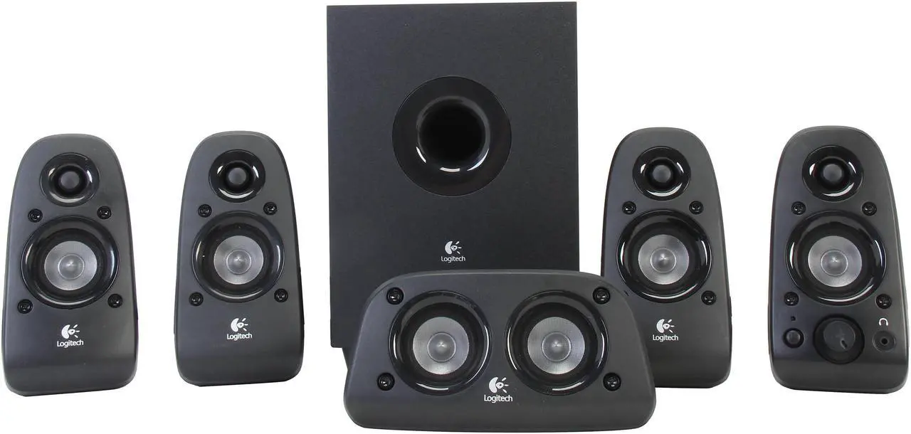 Alt view image 2 of 15 - Logitech A-Grade Certified Refurbished Z506 (980-000430) 5.1 Surround Sound 3D Ported Stereo 75 Watts Home Theater Speakers