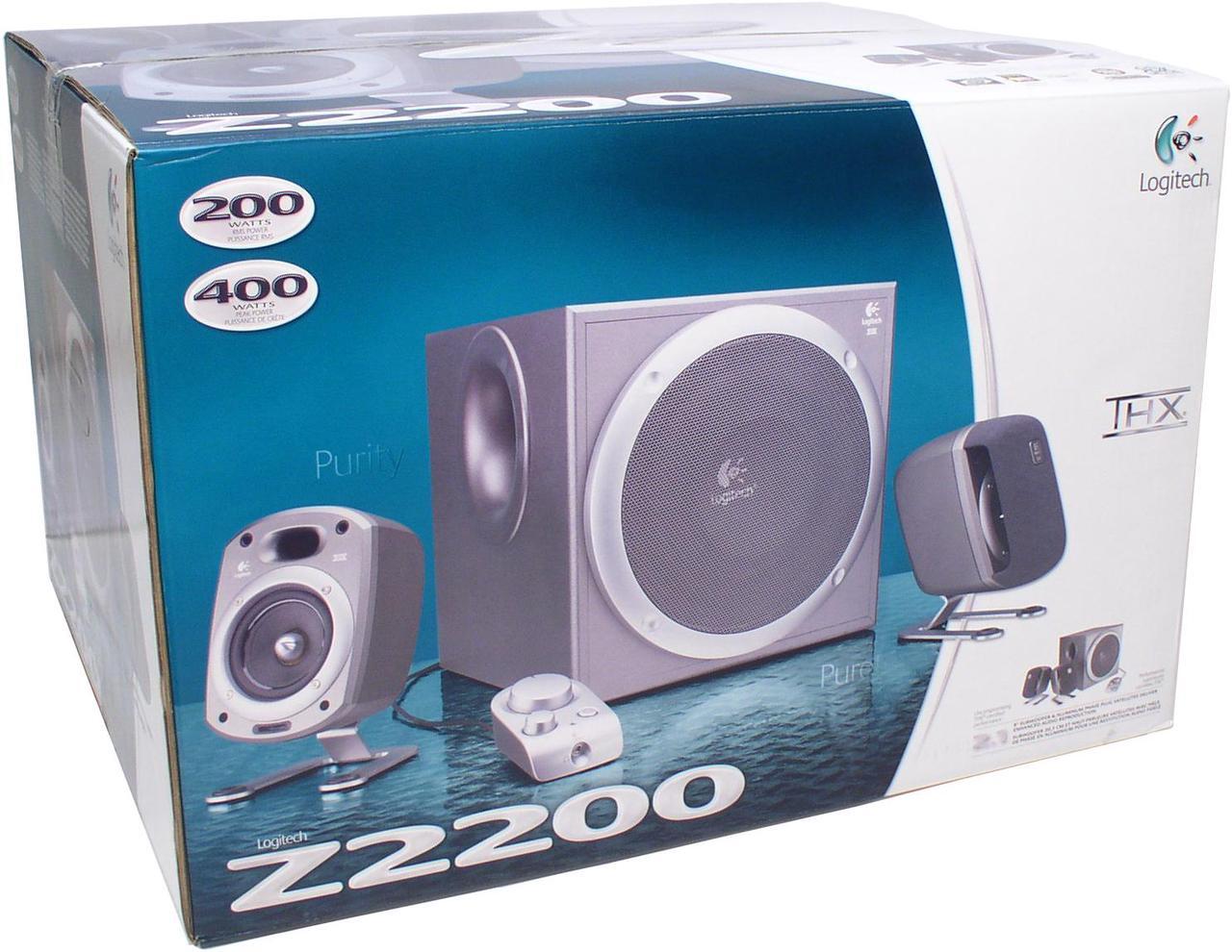 Alt view image 4 of 4 - Logitech Z-2200 200W 2.1 Speaker