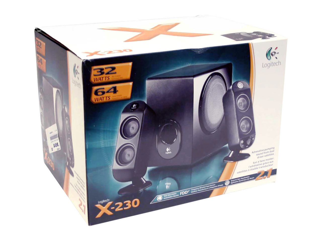 Logitech X 230 2 1 Black Speakers Newegg Logitech X 230 2 1 Black Speakers Newegg