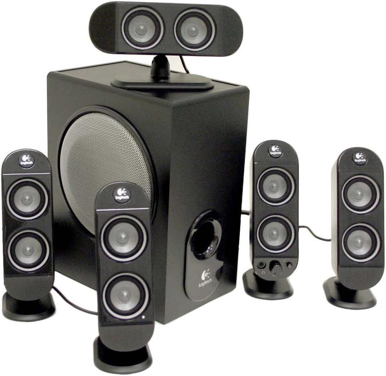 Logitech X-530 70 watts RMS 5.1 Black Speaker System - OEM