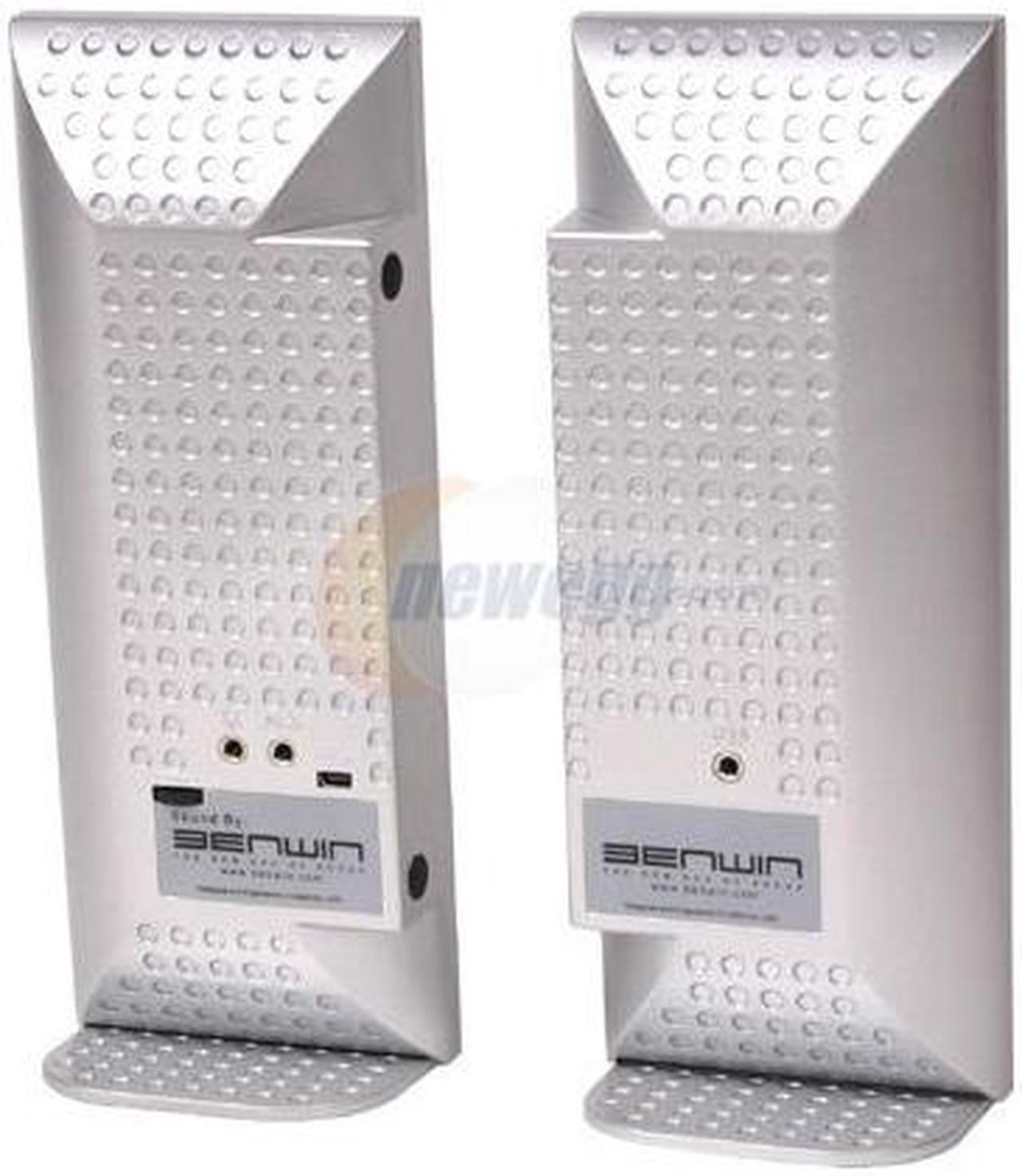 Alt view image 2 of 4 - BENWIN SONIXER USB-D 2.0 Silver 10 Watts RMS 2.0 Speaker
