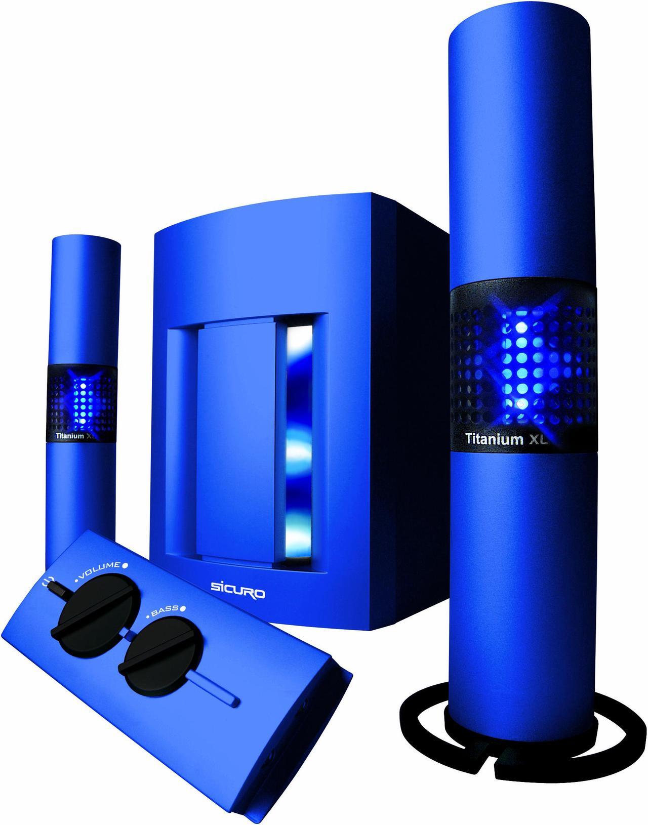 Main image of SiCURO RW-360XL BLU 42 Watts 2.1 Gaming Speaker