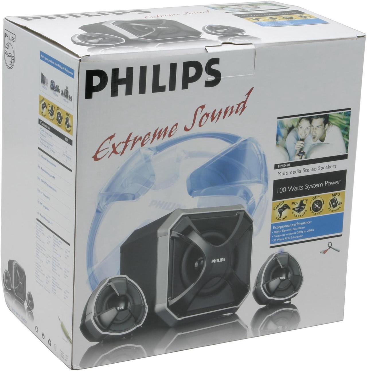 Alt view image 9 of 9 - PHILIPS MMS430 100 W 2.1 Speaker